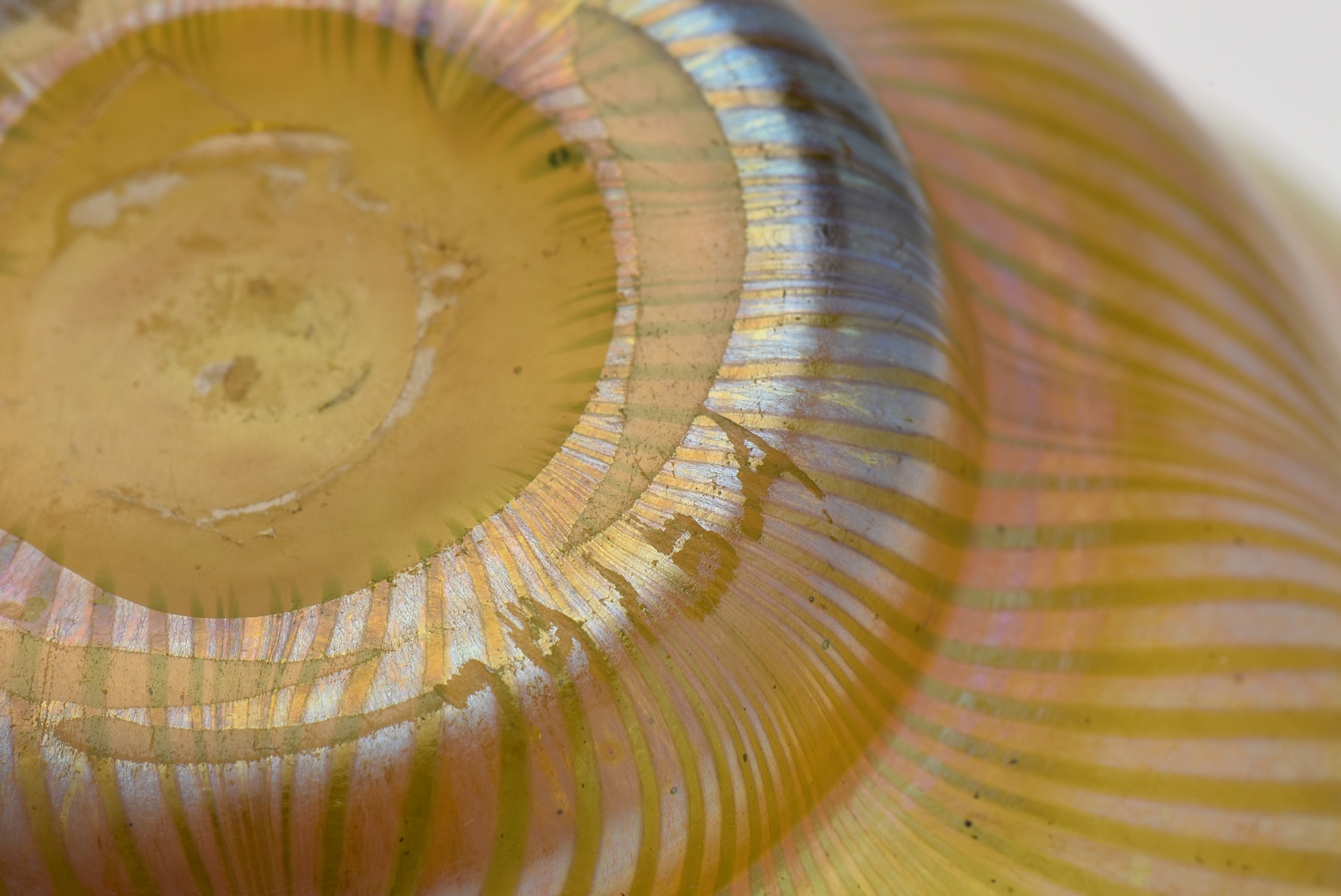 Tiffany Studios Favrile Glass Vase with Pulled Decoration