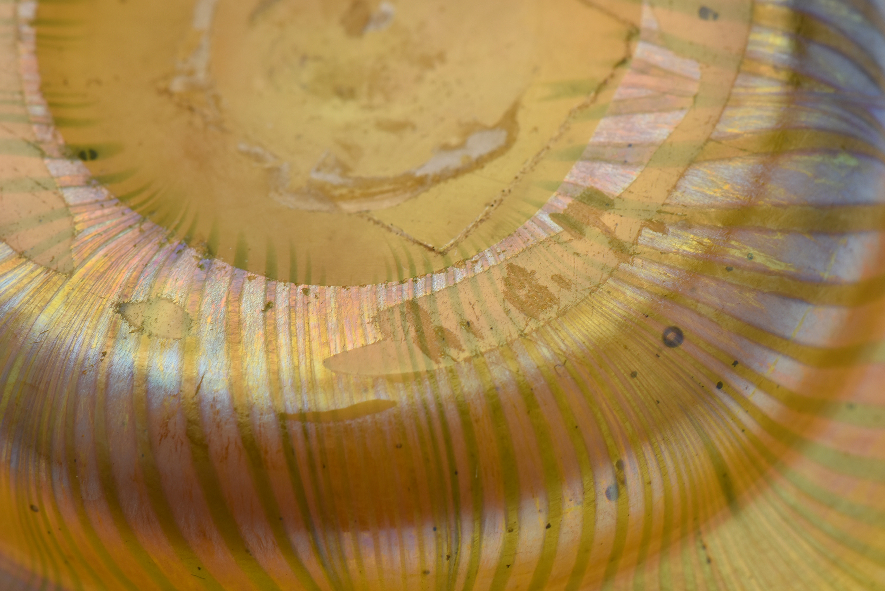 Tiffany Studios Favrile Glass Vase with Pulled Decoration