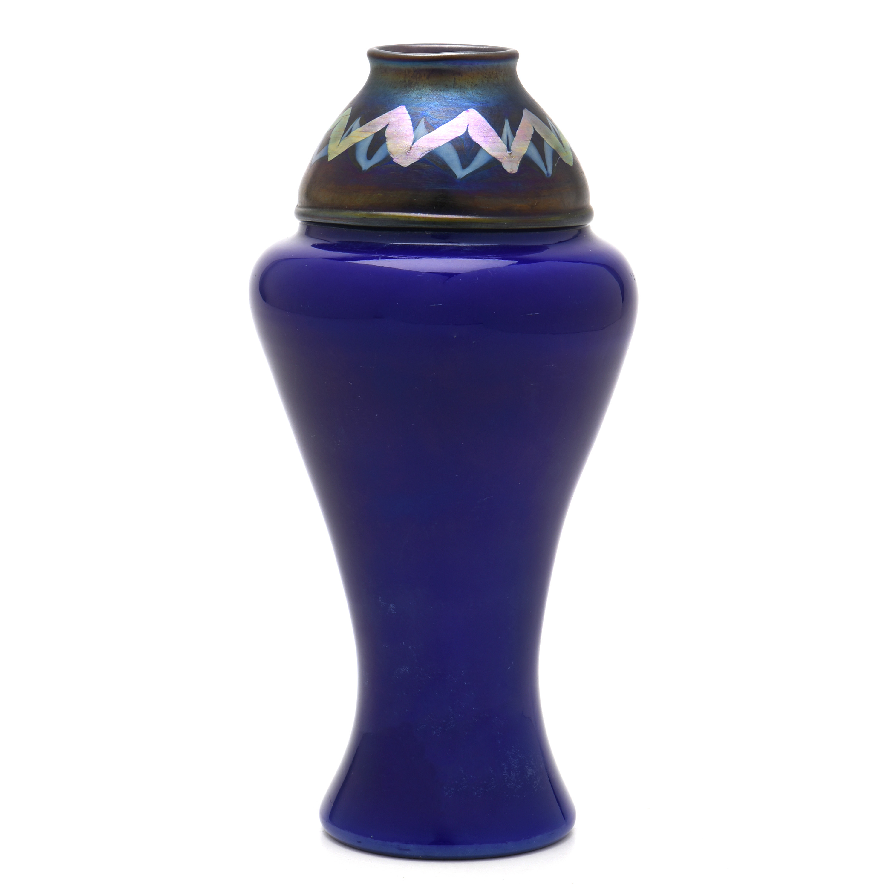 Tiffany Studios Blue Tel-El-Amarna Favrile Glass Vase, circa 1915