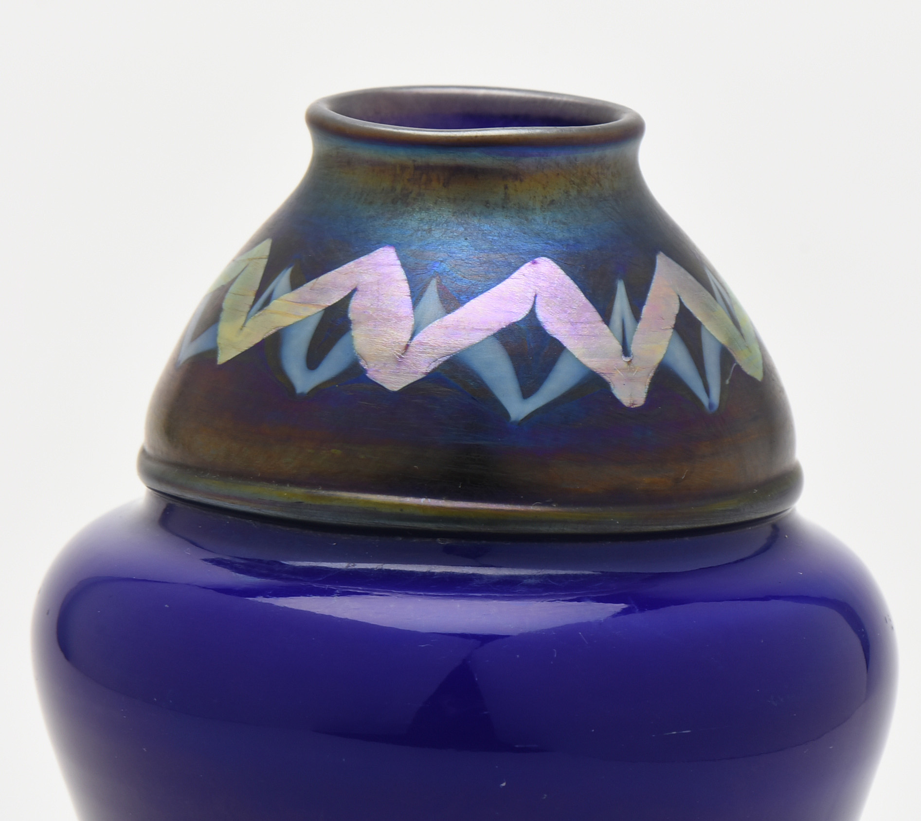 Tiffany Studios Blue Tel-El-Amarna Favrile Glass Vase, circa 1915