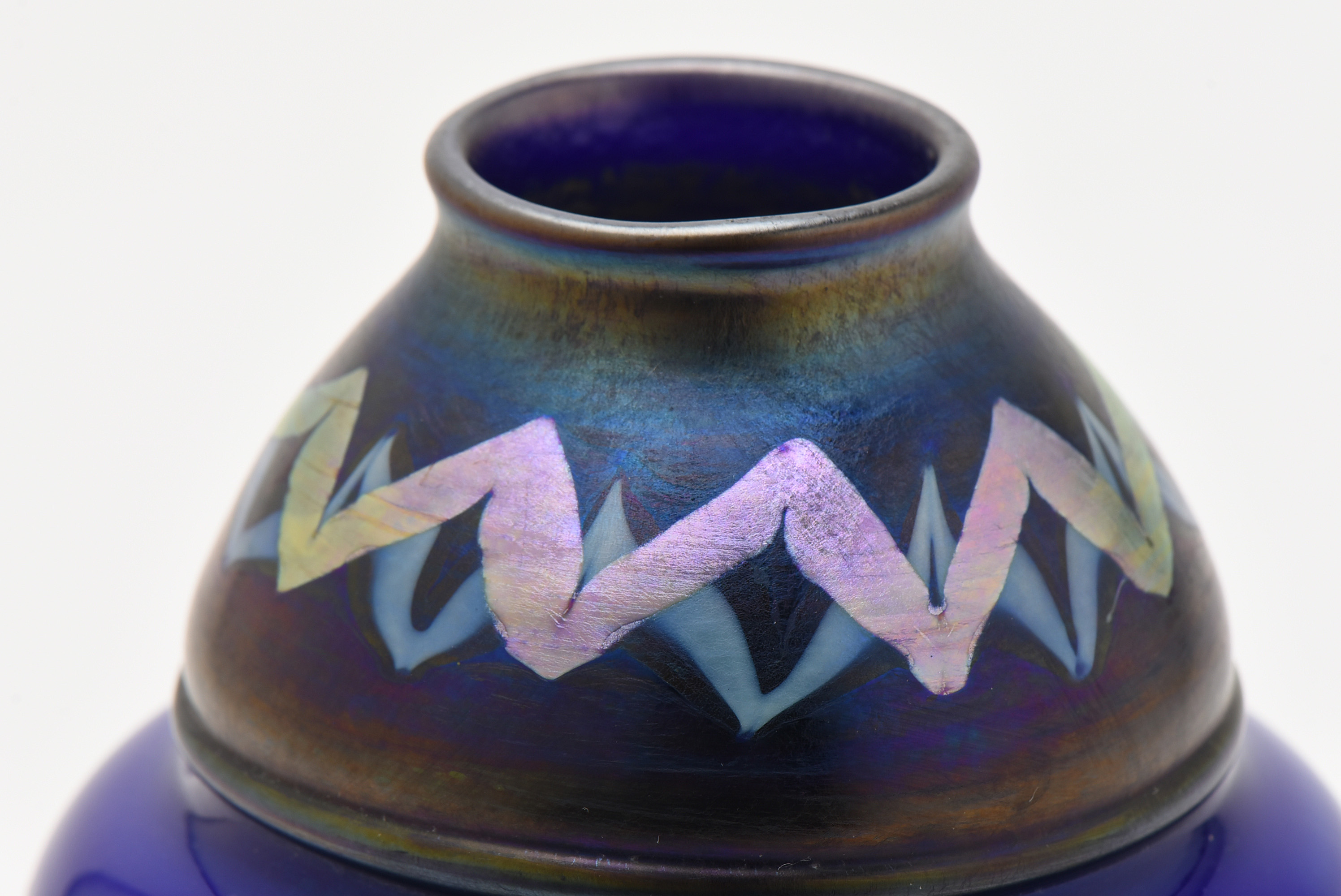 Tiffany Studios Blue Tel-El-Amarna Favrile Glass Vase, circa 1915
