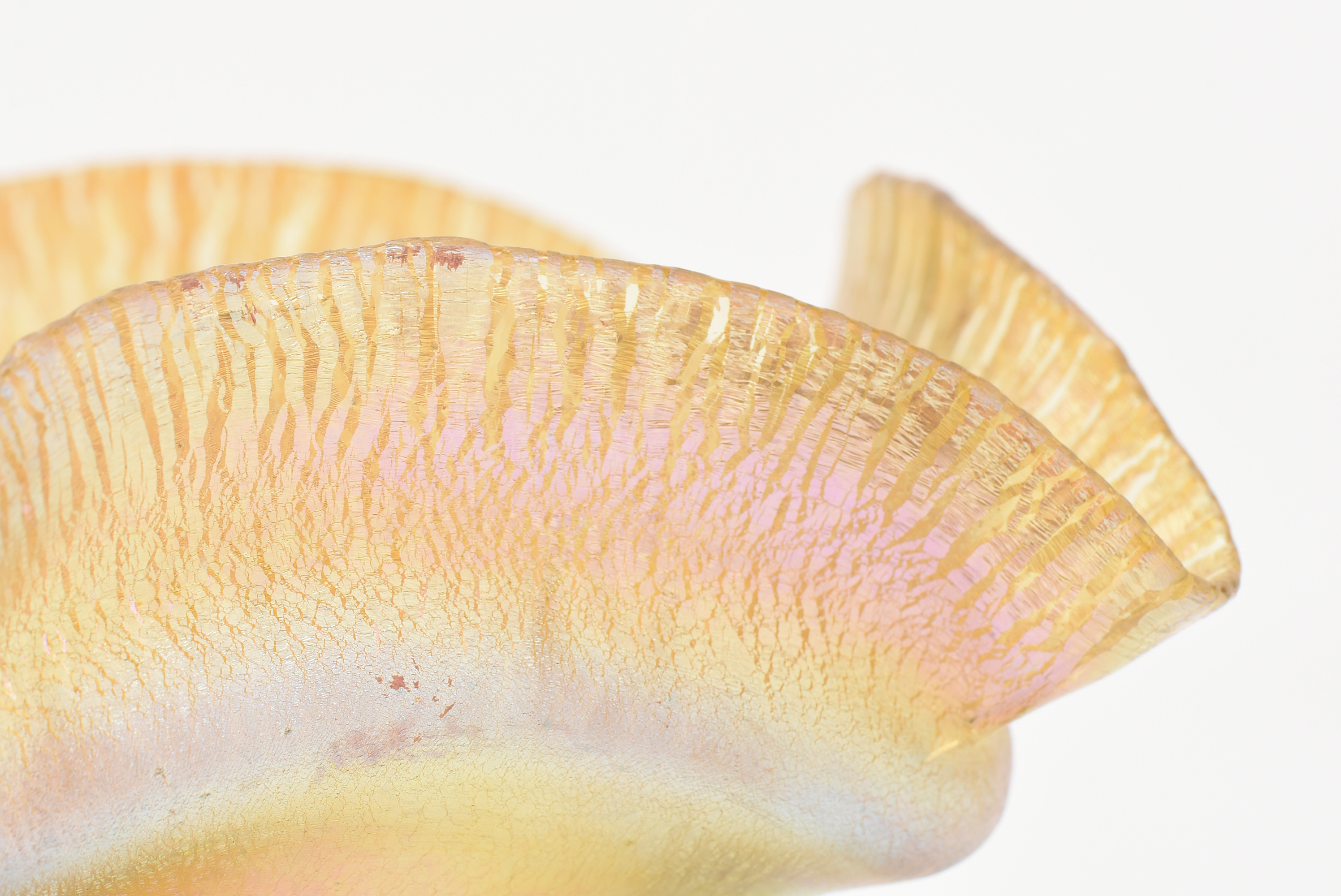 Tiffany Studios Favrile Glass Footed Bowl