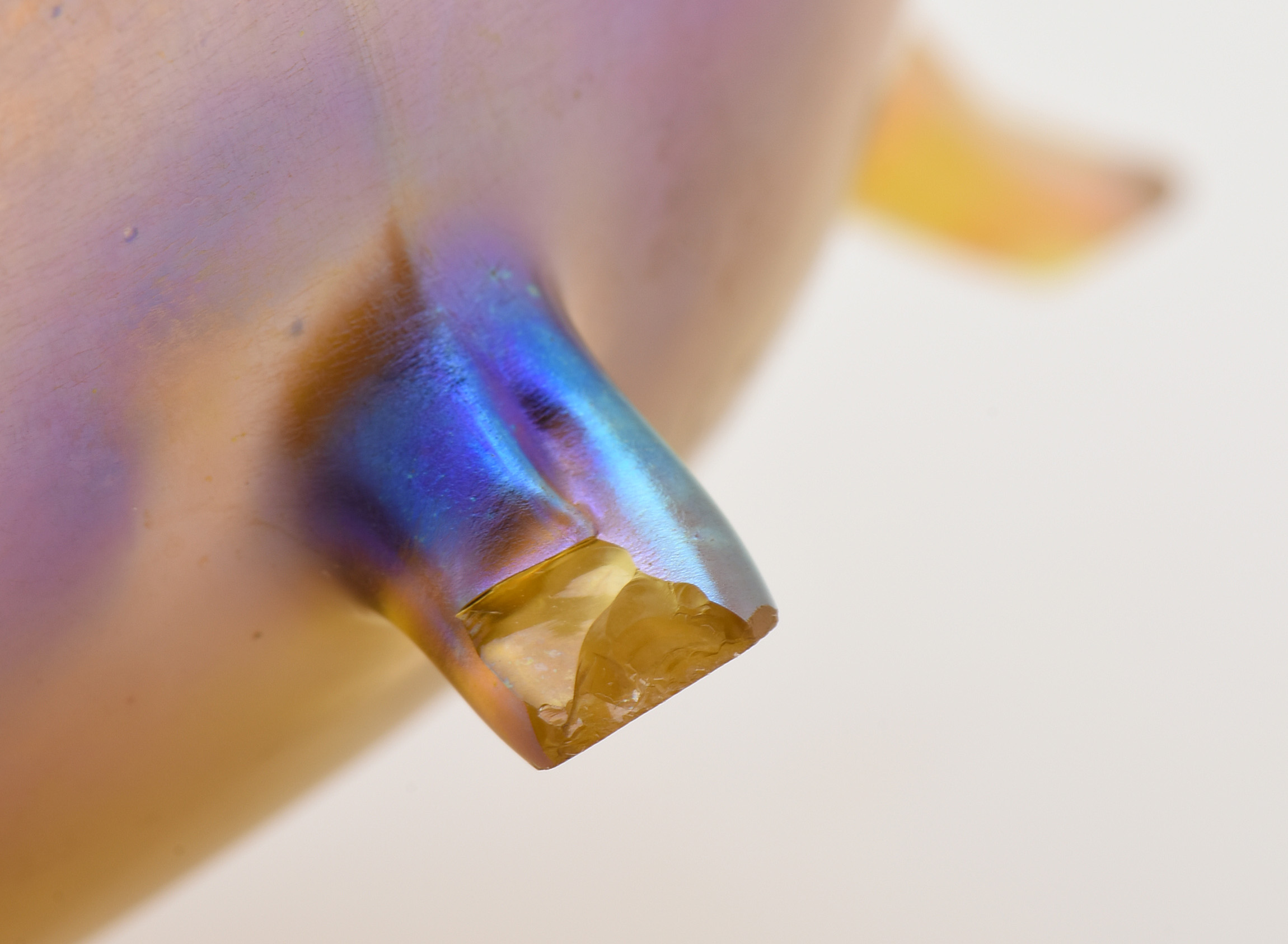 Tiffany Studios Favrile Glass Footed Bowl