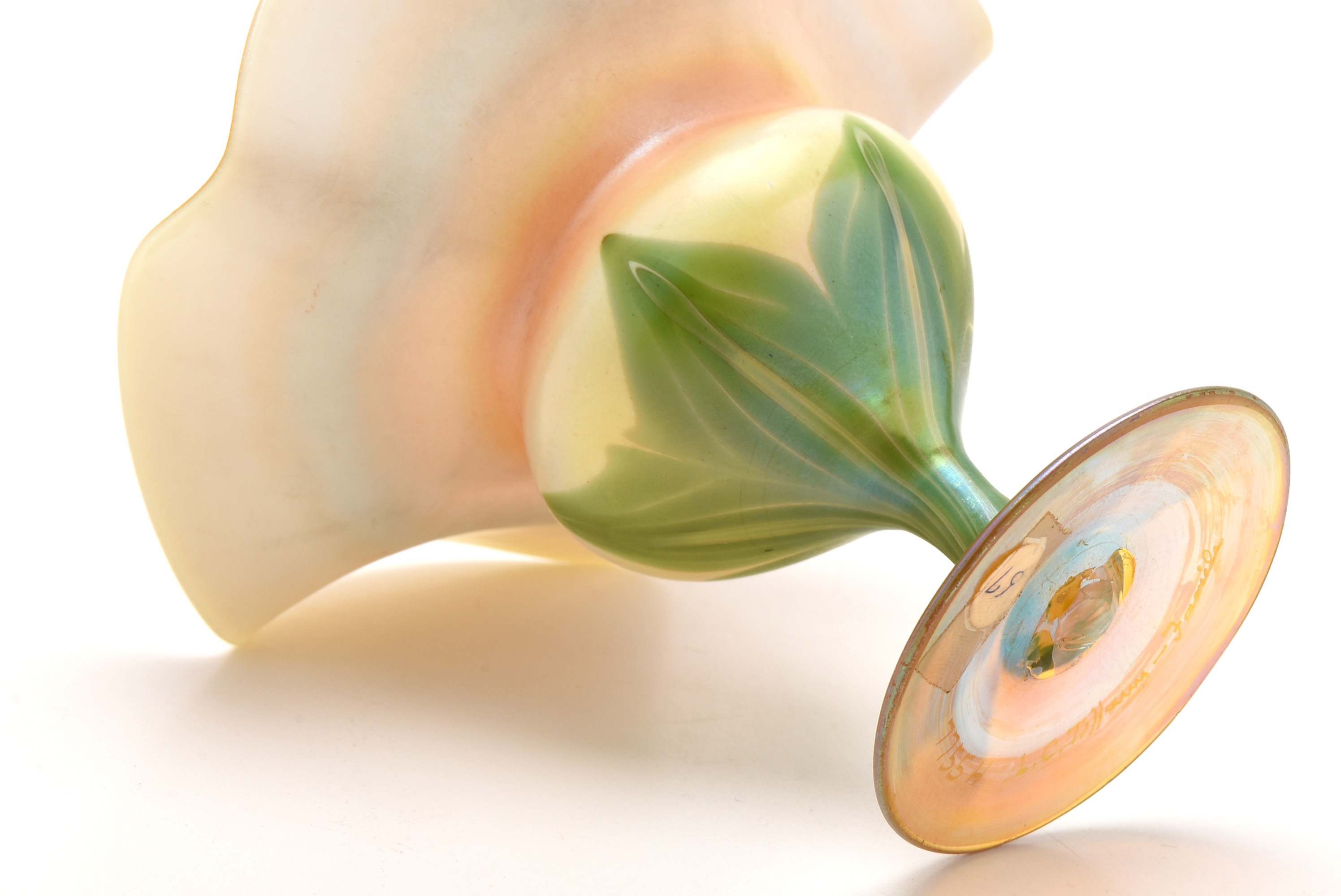 Tiffany Studios Decorated Favrile Glass Compote