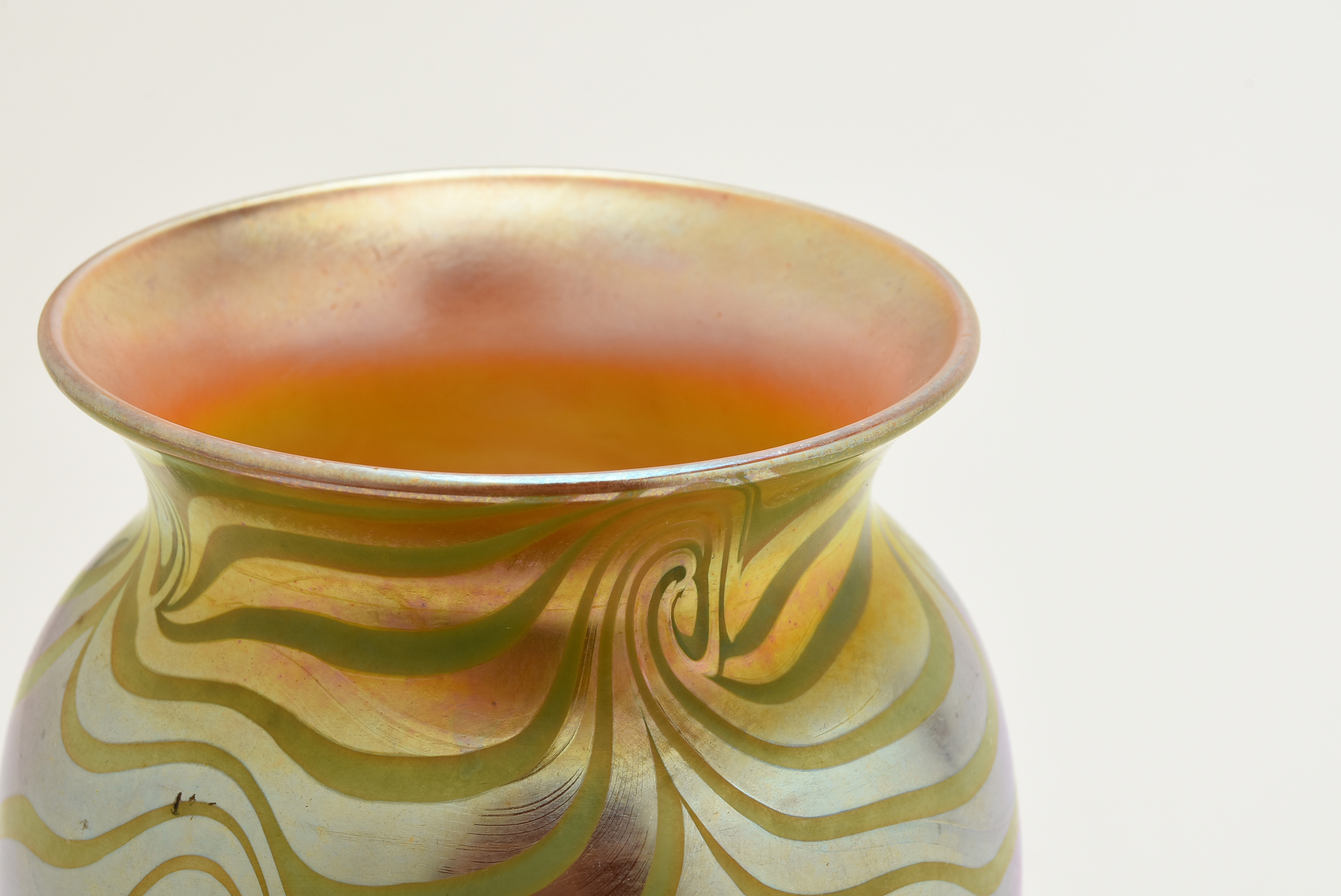 Durand 'King Tut' Iridescent Glass Vase, circa 1925