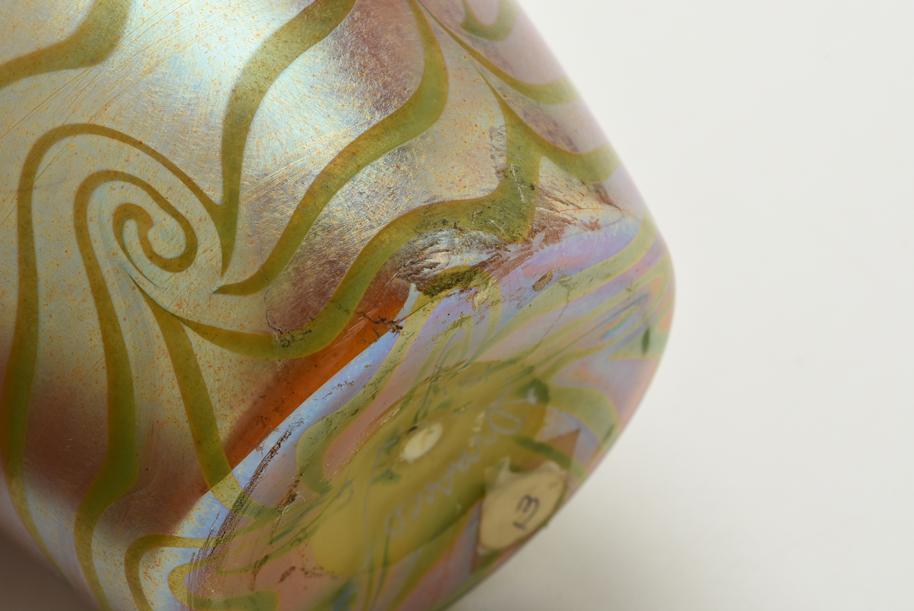 Durand 'King Tut' Iridescent Glass Vase, circa 1925