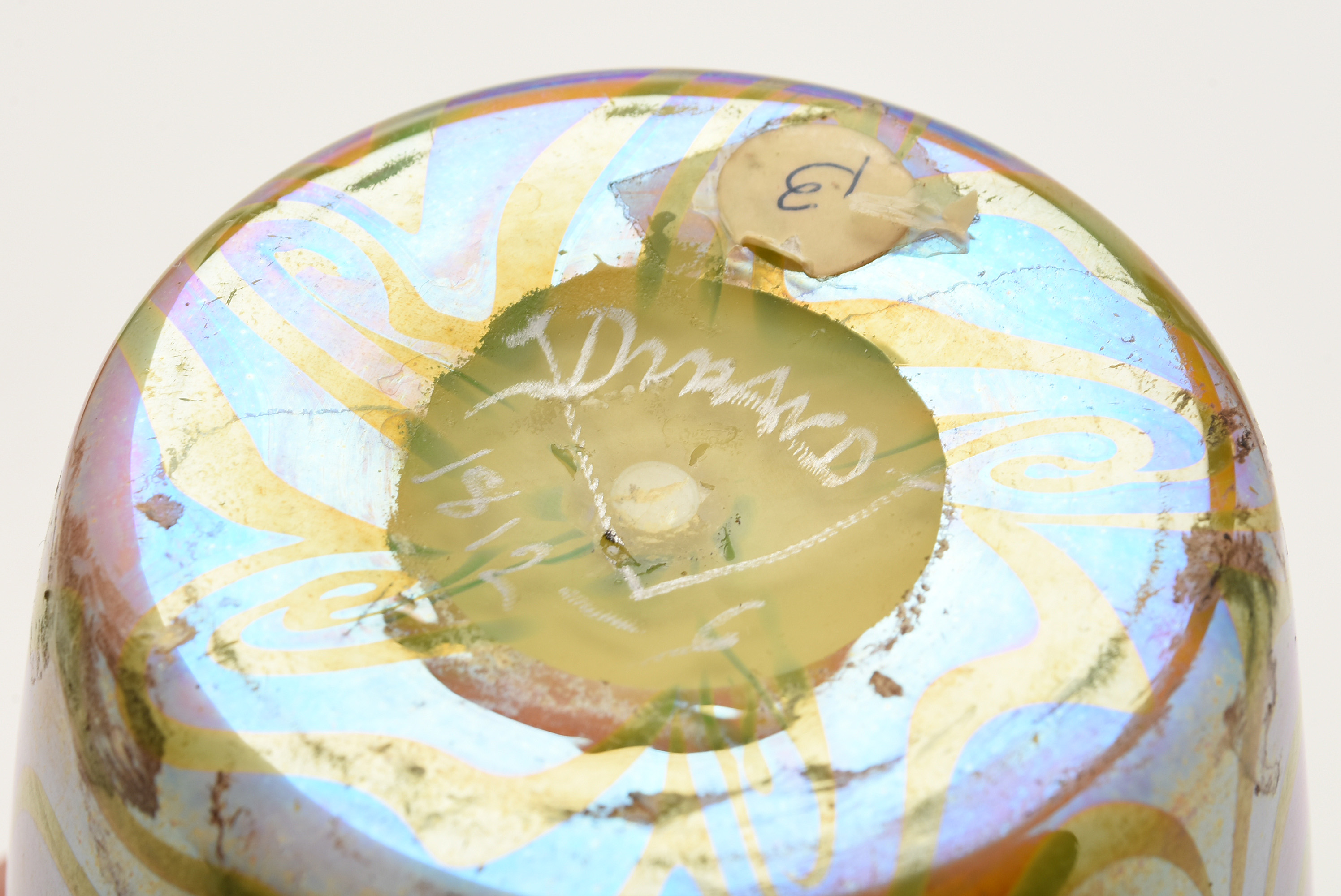 Durand 'King Tut' Iridescent Glass Vase, circa 1925