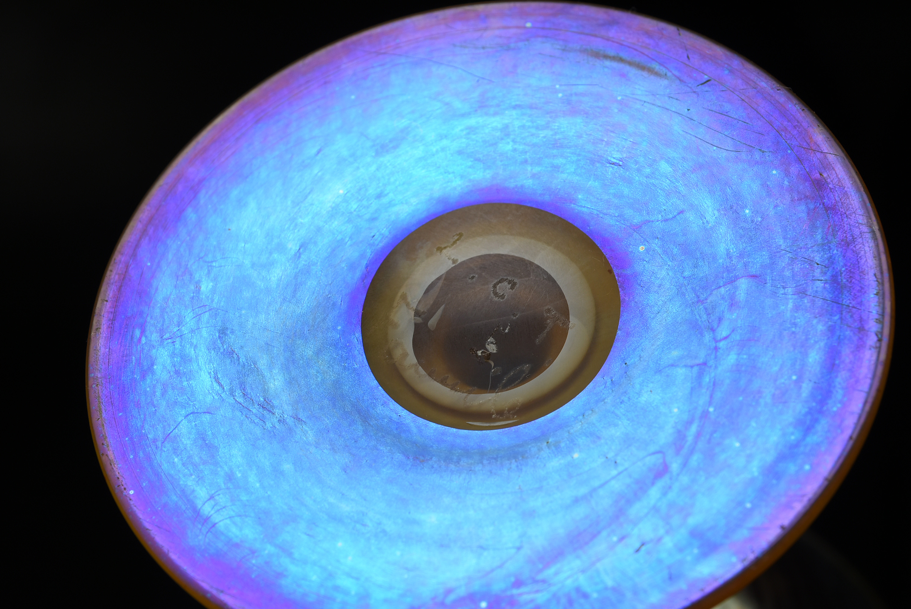 Set of Five Tiffany Studios Favrile Glass Sherry Glasses