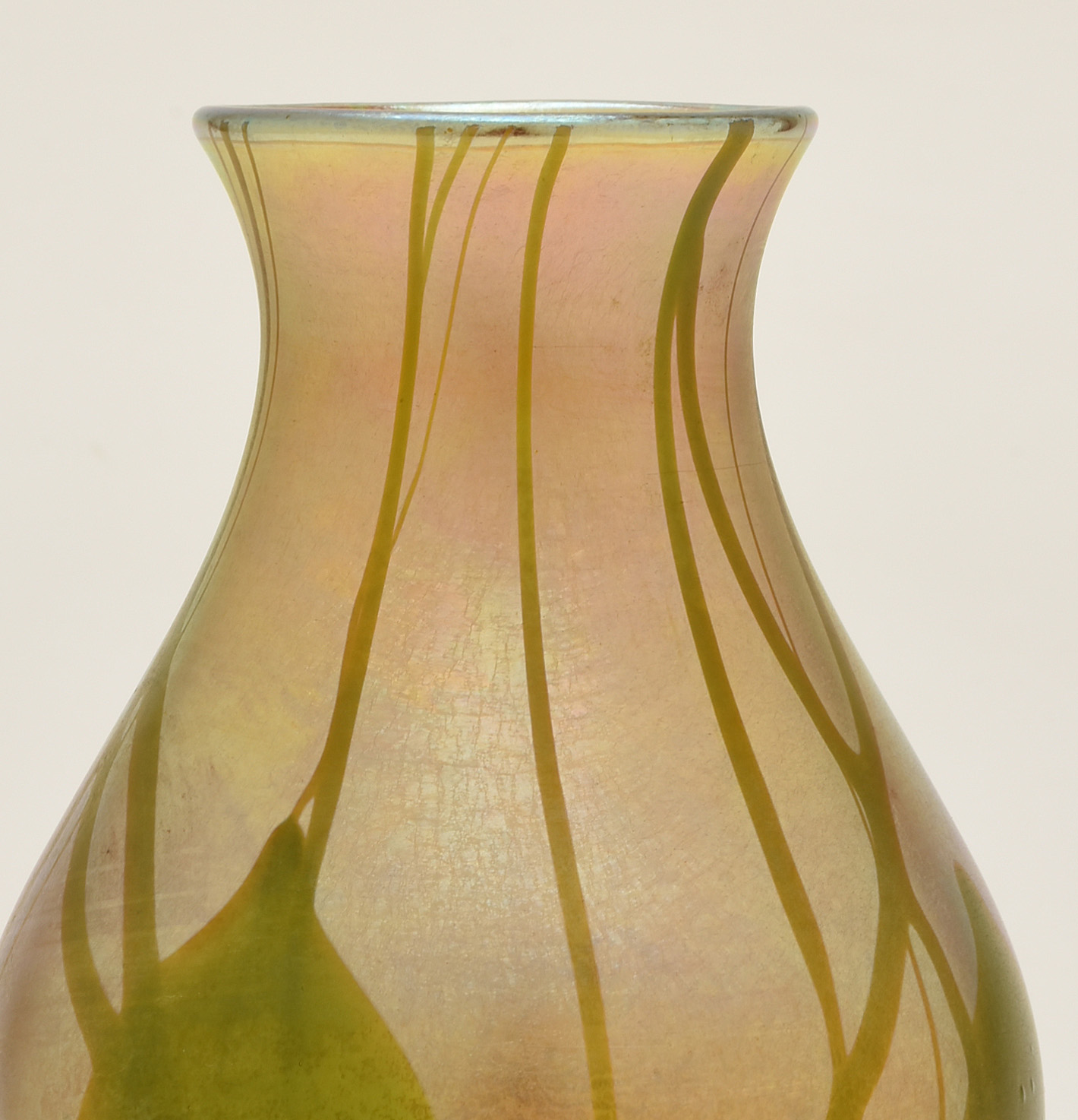 Tiffany Studios Decorated Favrile Glass Vase