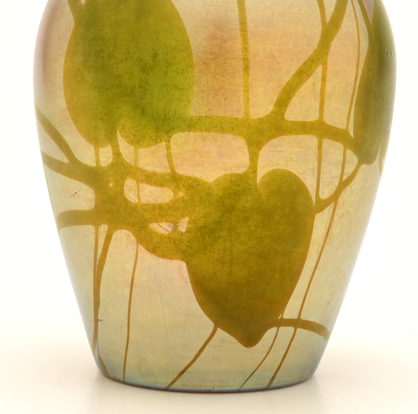 Tiffany Studios Decorated Favrile Glass Vase