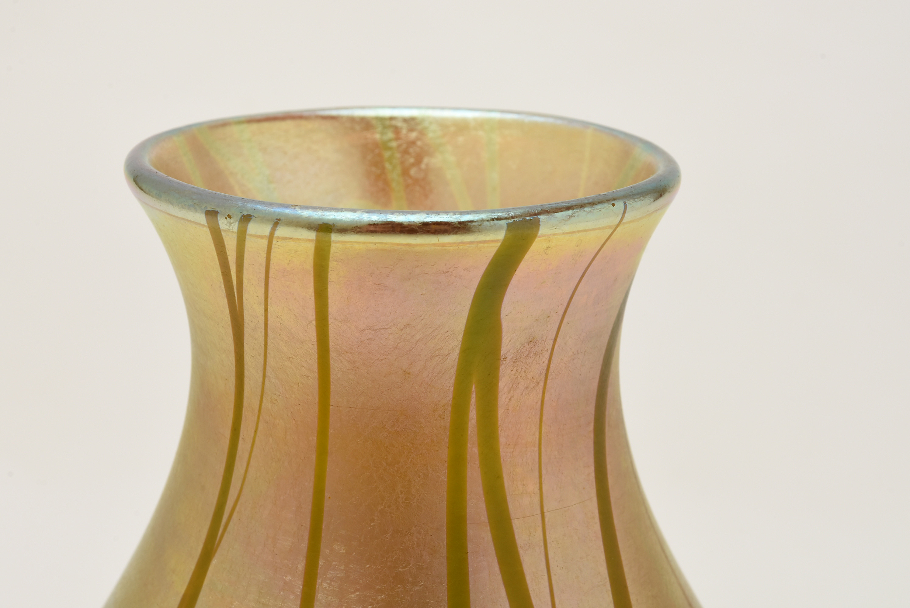 Tiffany Studios Decorated Favrile Glass Vase