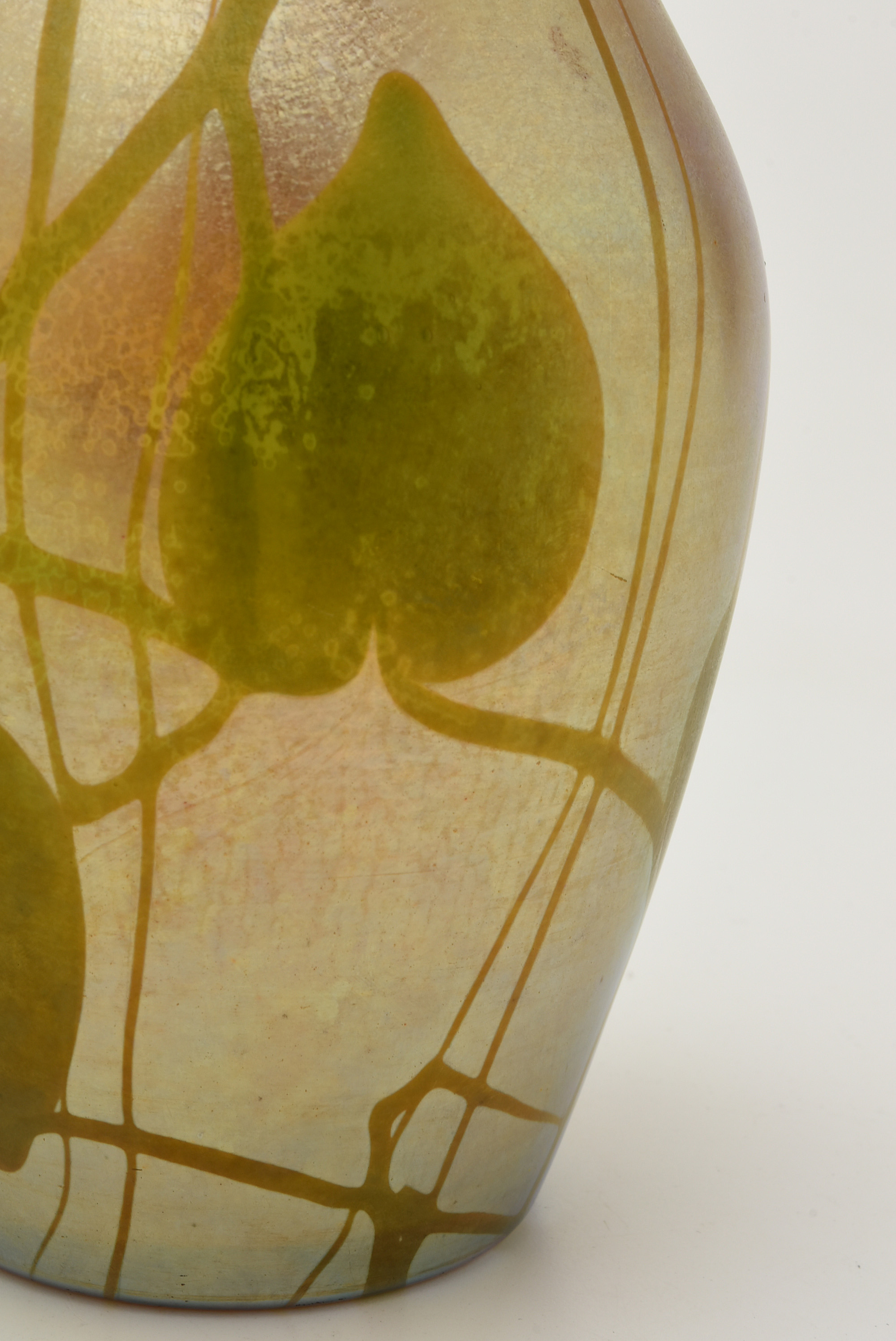 Tiffany Studios Decorated Favrile Glass Vase