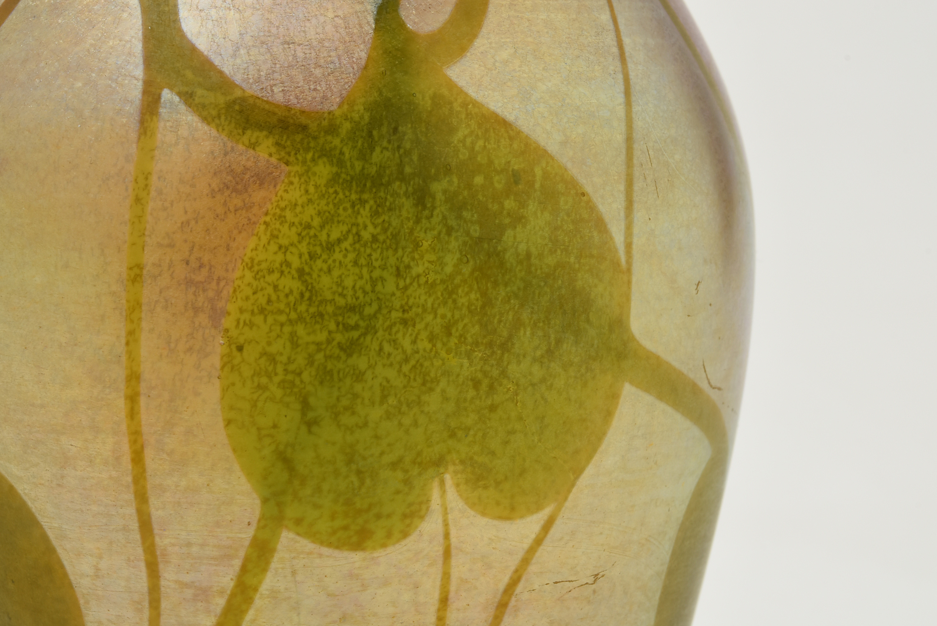 Tiffany Studios Decorated Favrile Glass Vase