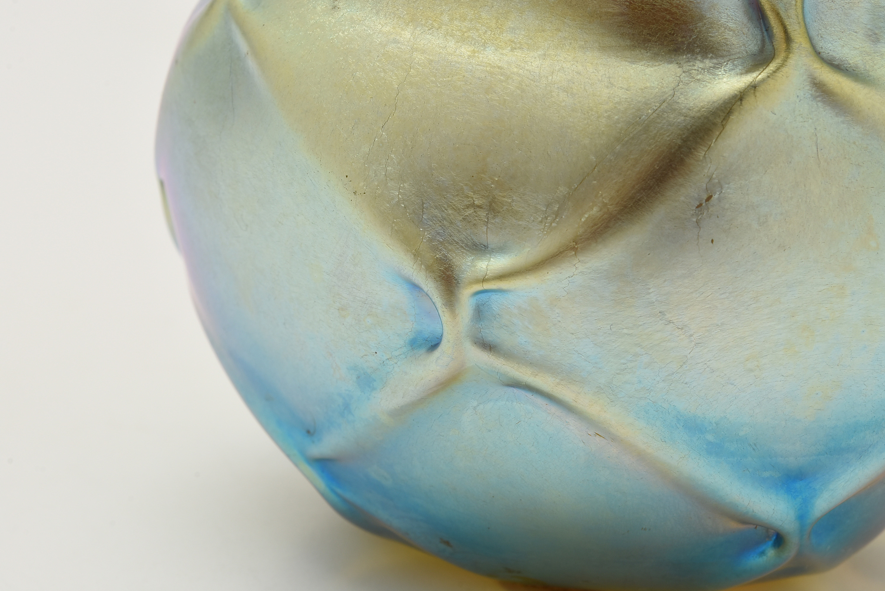 Tiffany Studios Favrile Glass Vase with Pulled Decoration