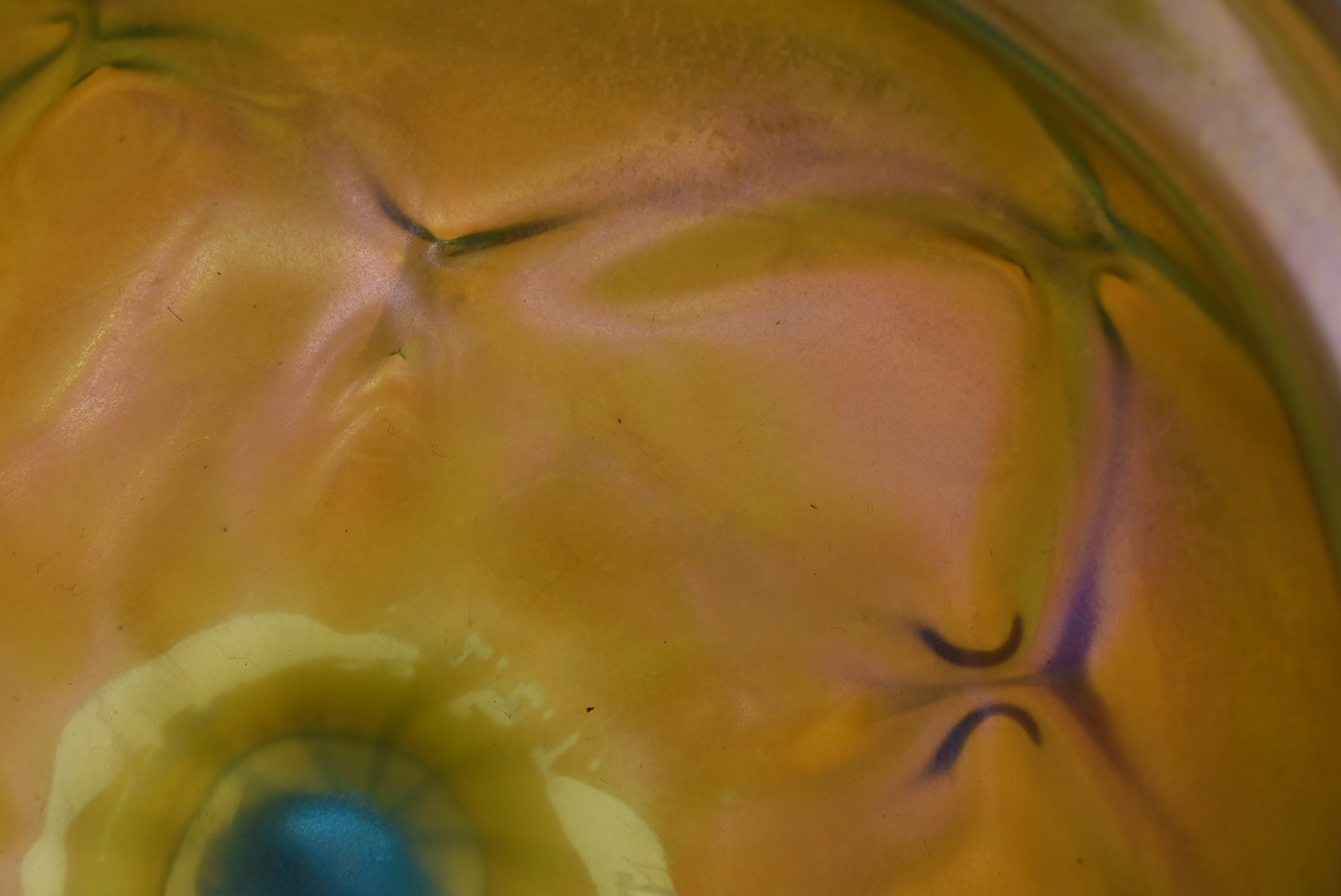 Tiffany Studios Favrile Glass Vase with Pulled Decoration