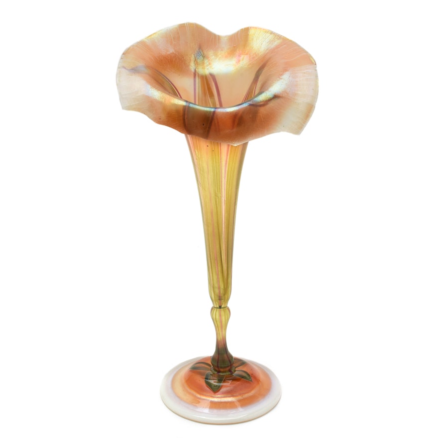 Tiffany Studios Favrile Glass Floriform Vase