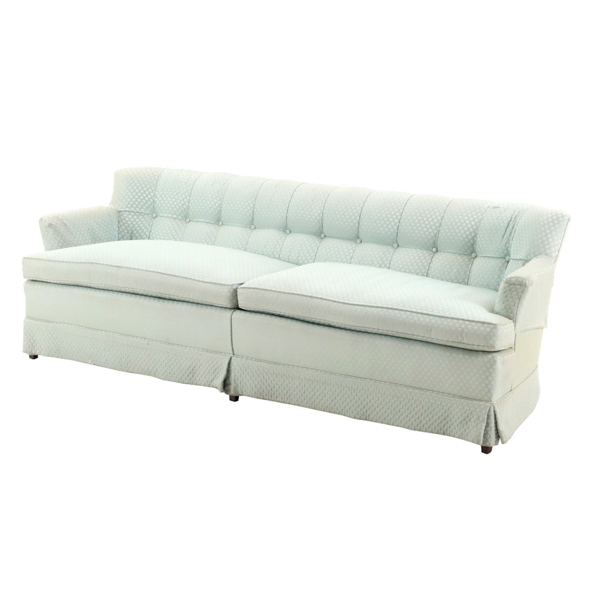 Pale Blue Upholstered Sofa, Late 20th Century