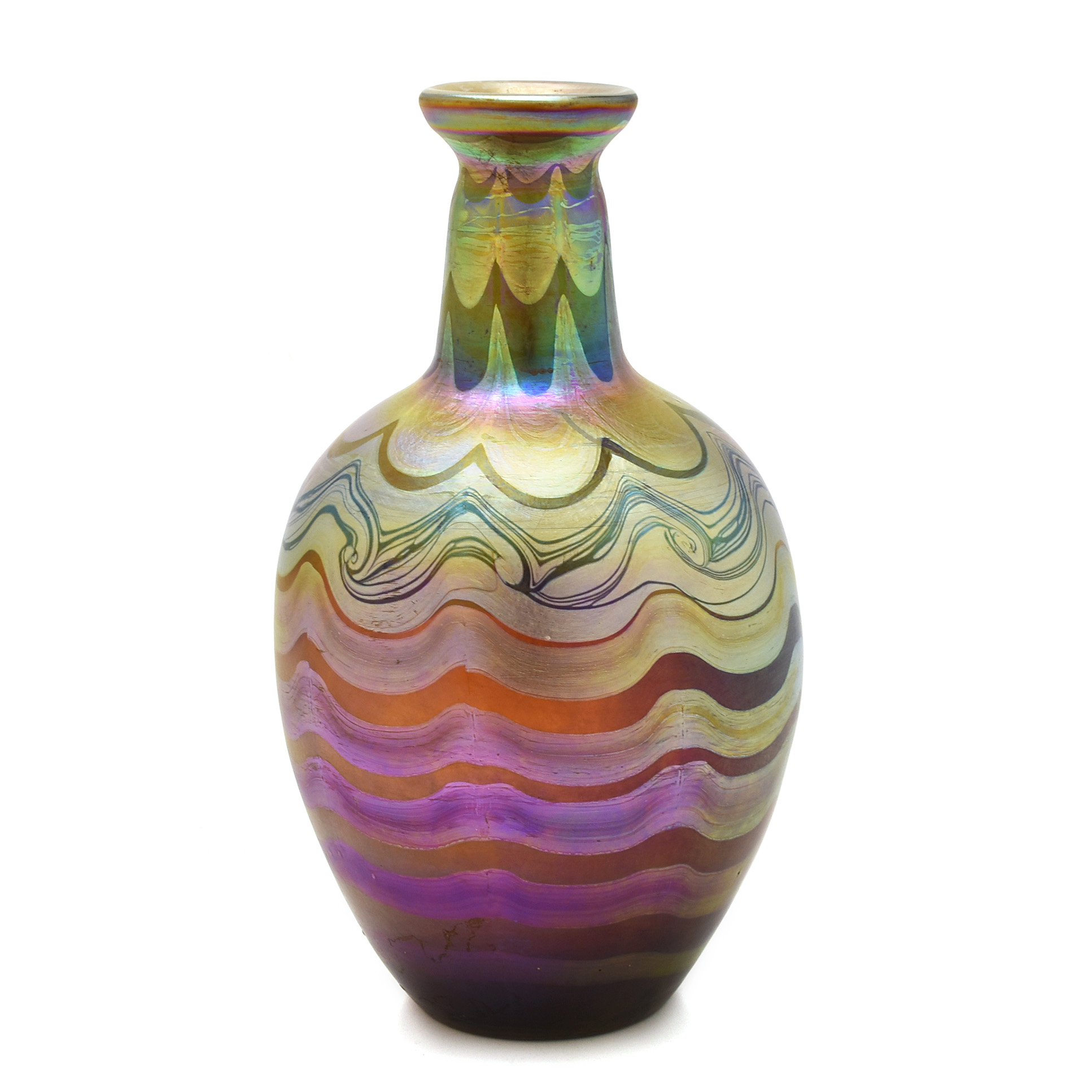 Tiffany Studios Decorated Favrile Glass Vase, circa 1900