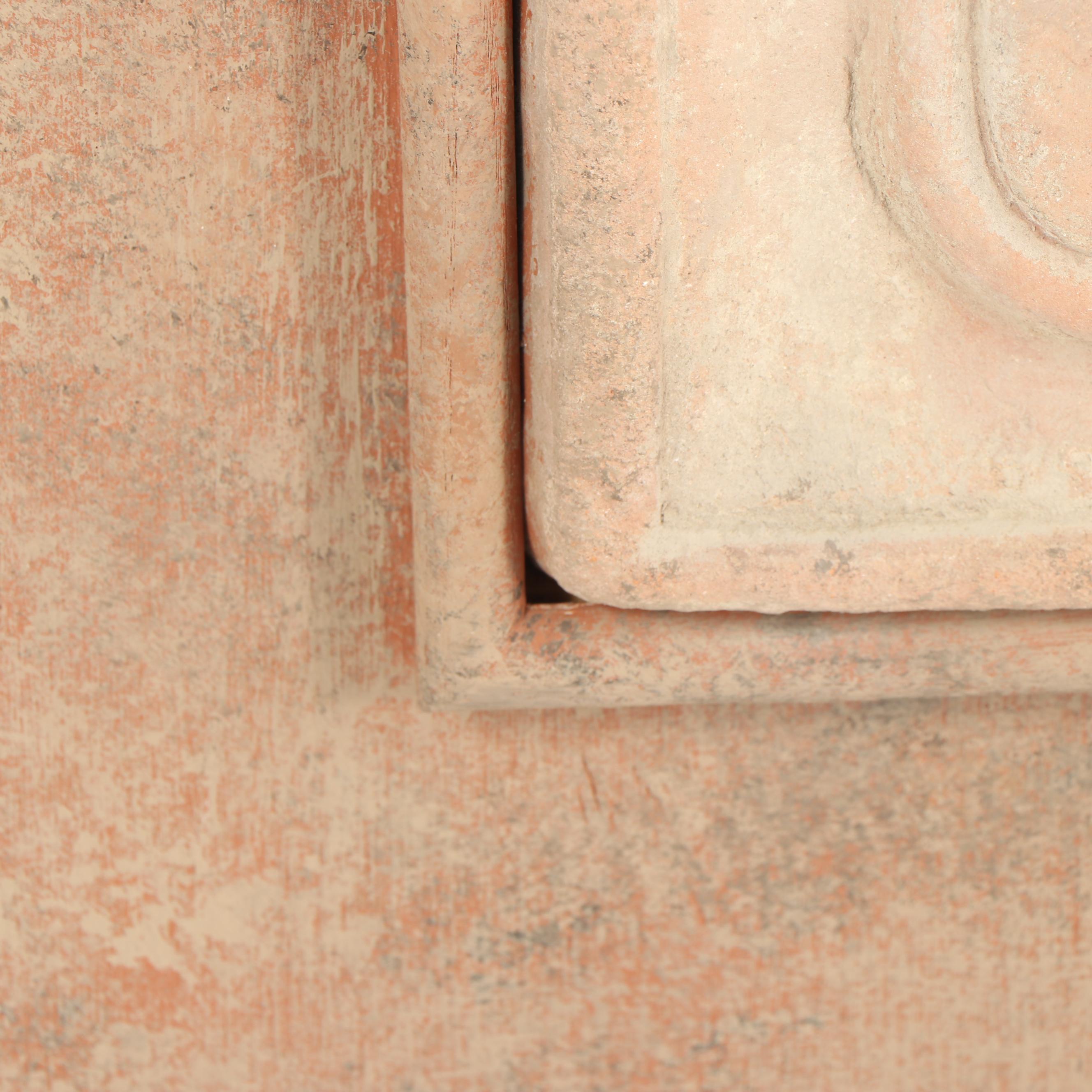 Cast Ceramic Panel with Coat of Arms Motif