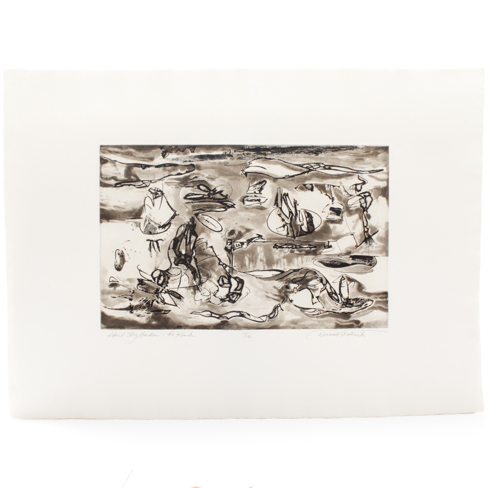 Donald Roberts Lithograph "Island Sky Garden - The Reach"