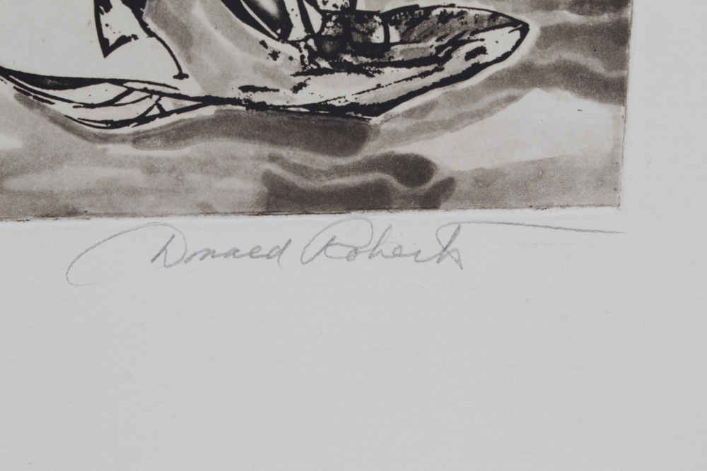 Donald Roberts Lithograph "Island Sky Garden - The Reach"