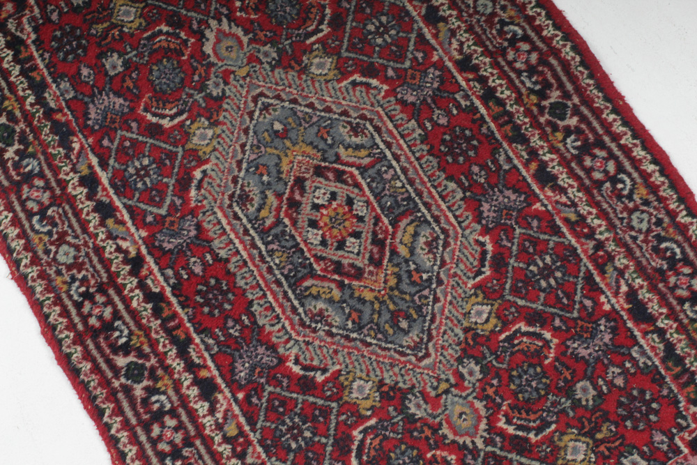 Old Hand-Knotted Indo-Persian Bijar Rug