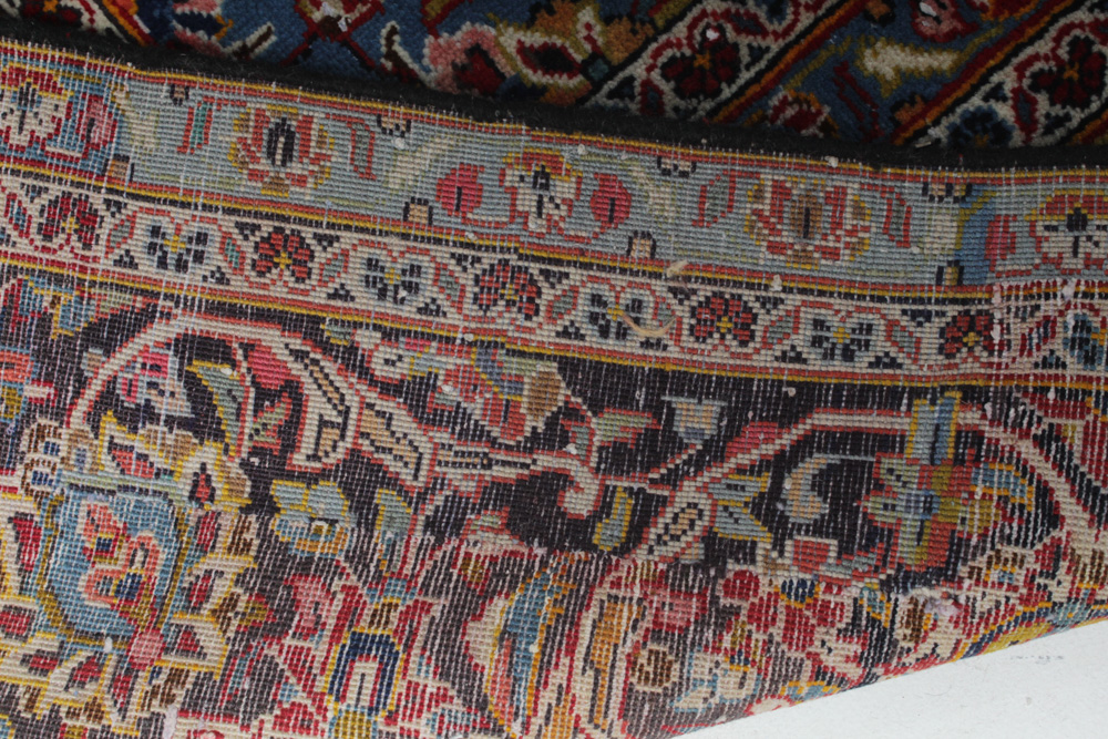 Hand-Knotted Persian Kashan Room Size Rug