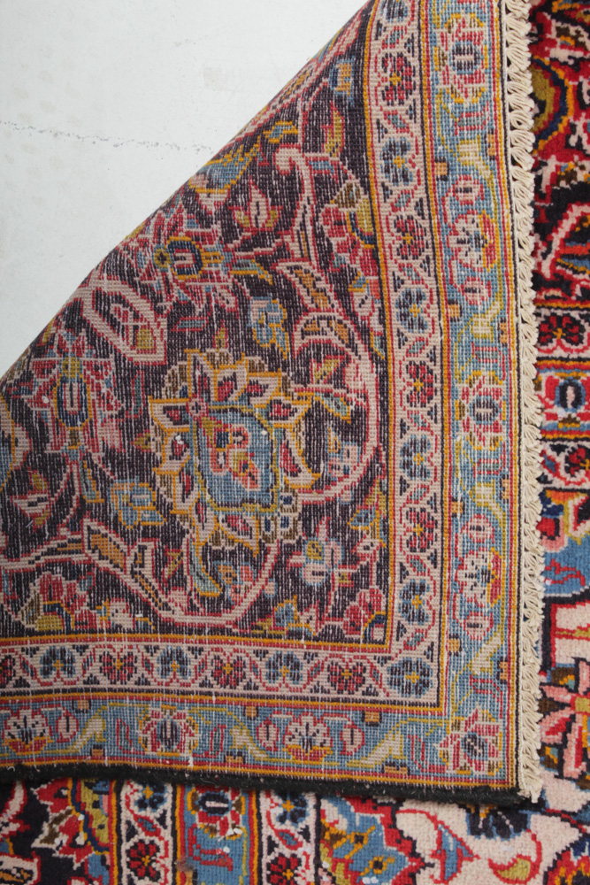 Hand-Knotted Persian Kashan Room Size Rug