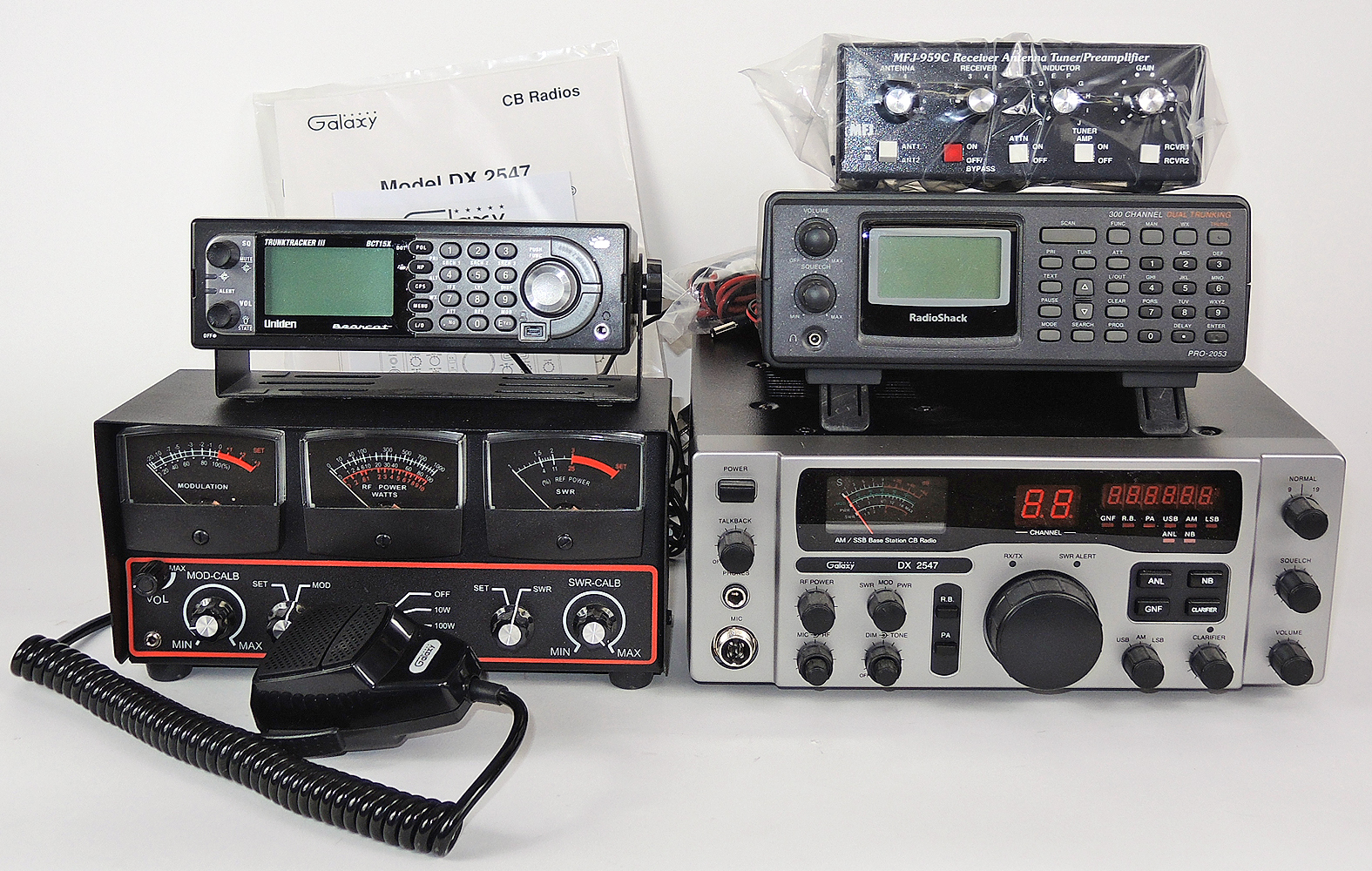 CB Radio Equipment Including Uniden, Galaxy and More