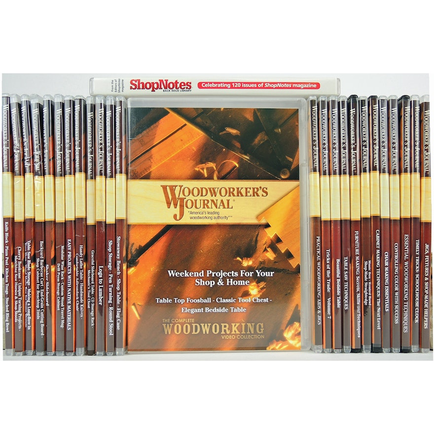 "Woodworker's Journal" and "ShopNotes" DVDs