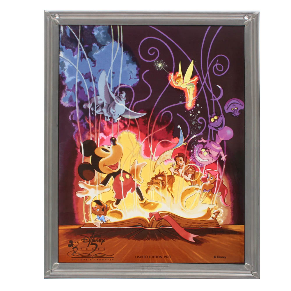 Disney "75 Years of Love & Laughter" Limited Edition Glass Window Hanging