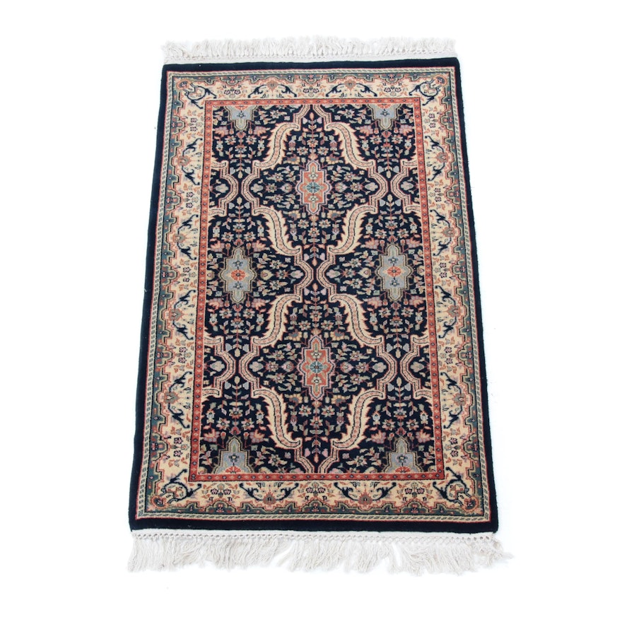 Hand-Knotted Indo-Persian Accent Rug