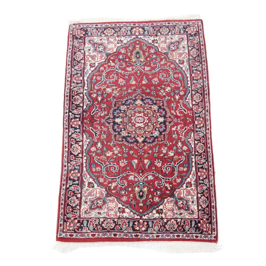 Hand-Knotted Indo-Persian Accent Rug