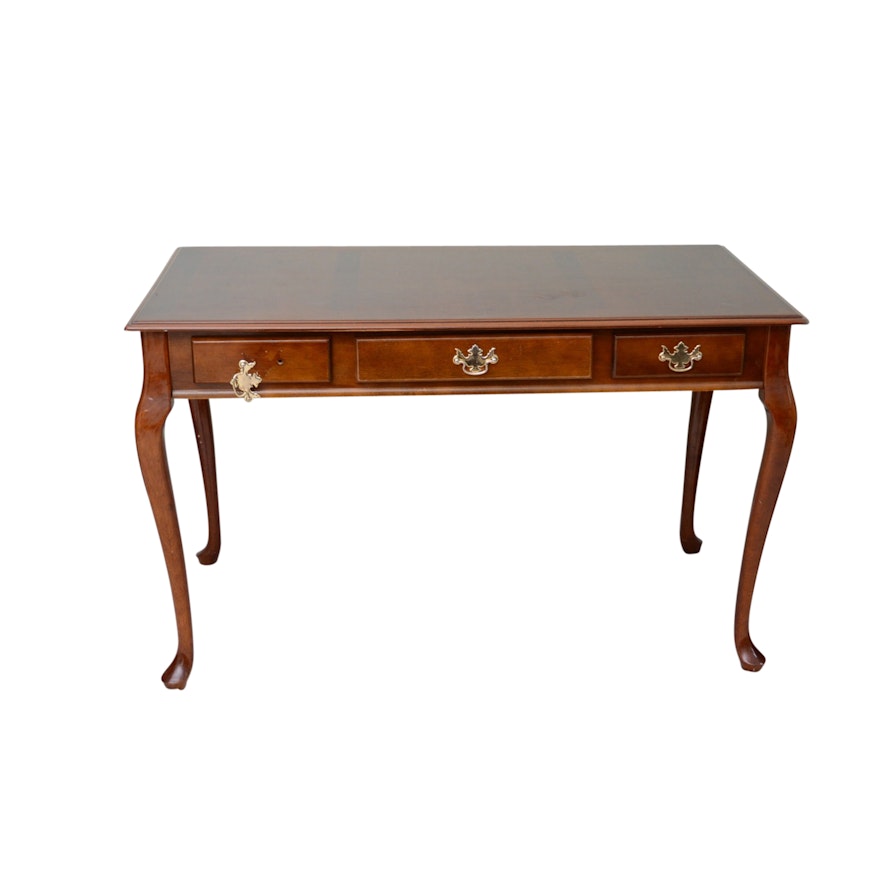 Federal Style Cherry Writing Table, Late 20th Century
