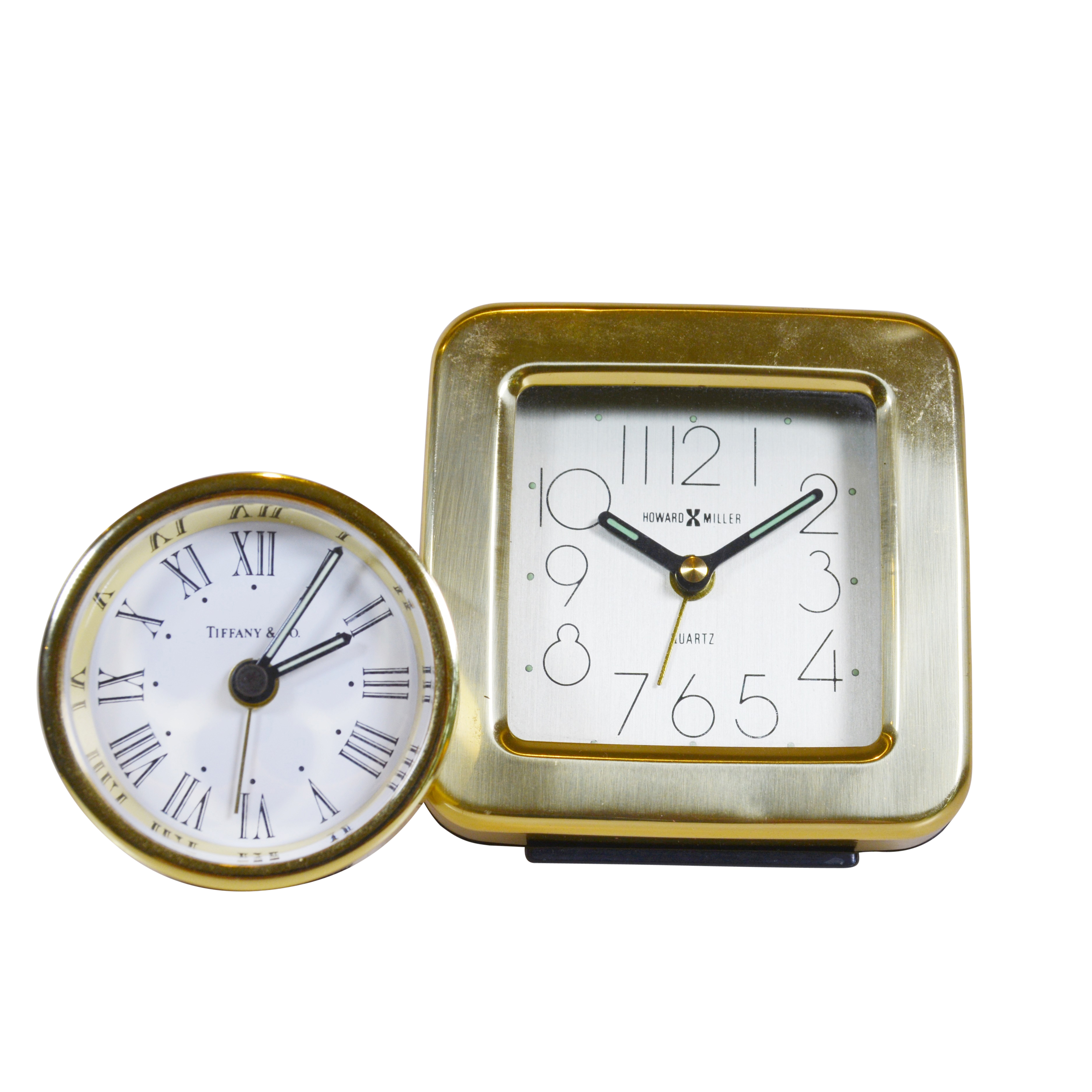 Tiffany & Co. Clock and Howard Miller Quartz Desk Clocks