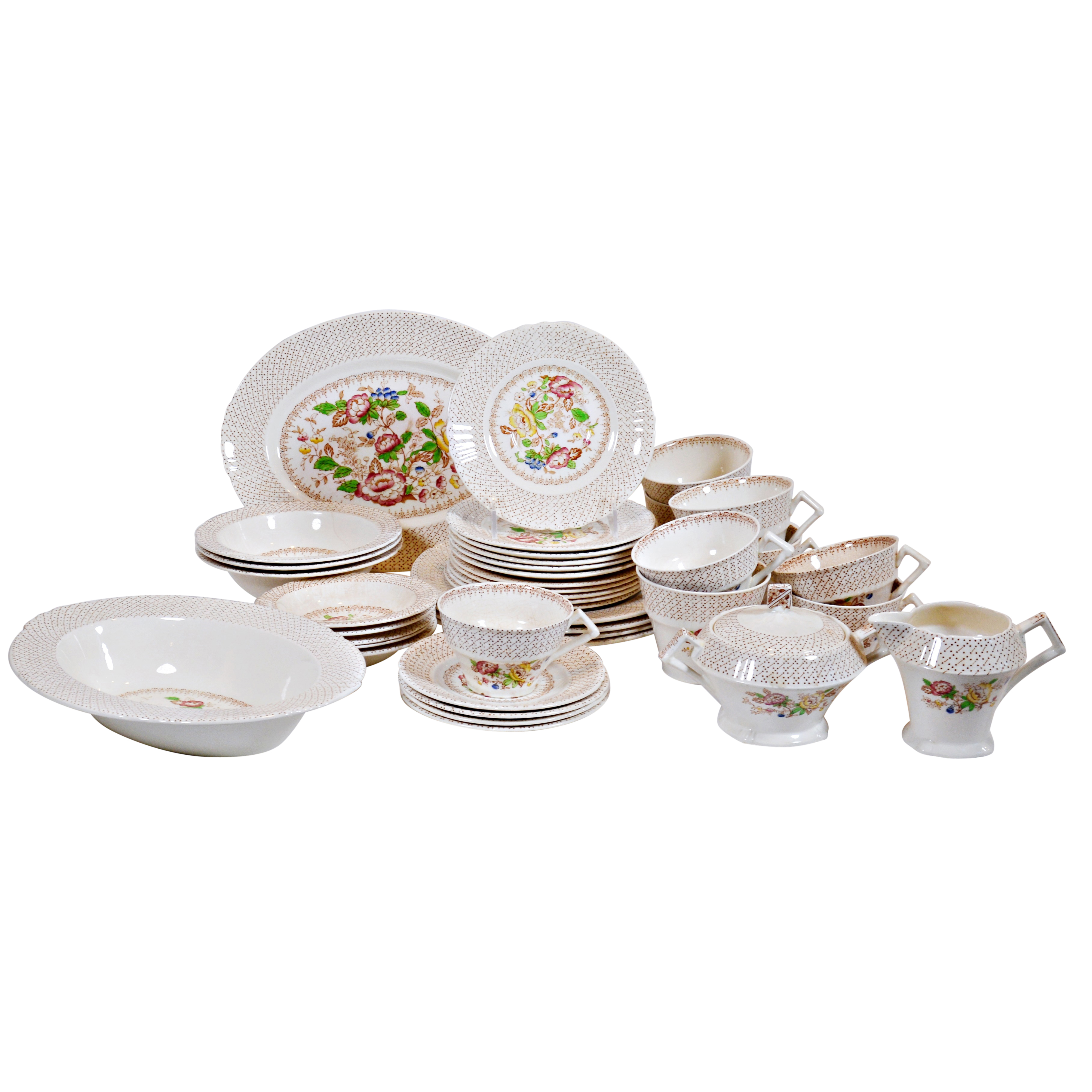 Myott Son & Co. "Swing Time" Earthenware Dinnerware