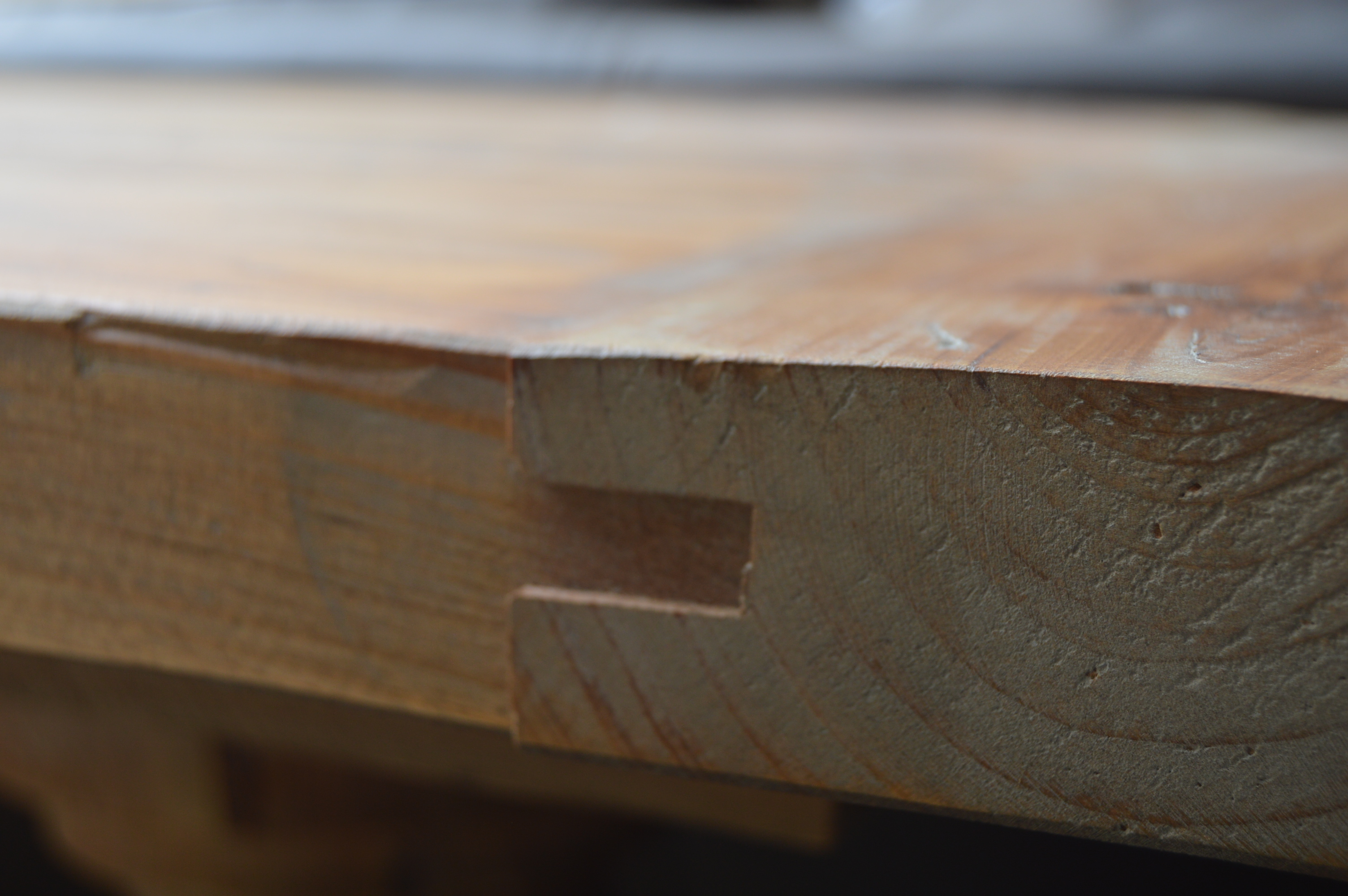 Neoclassic Style Reclaimed Wood Console Table