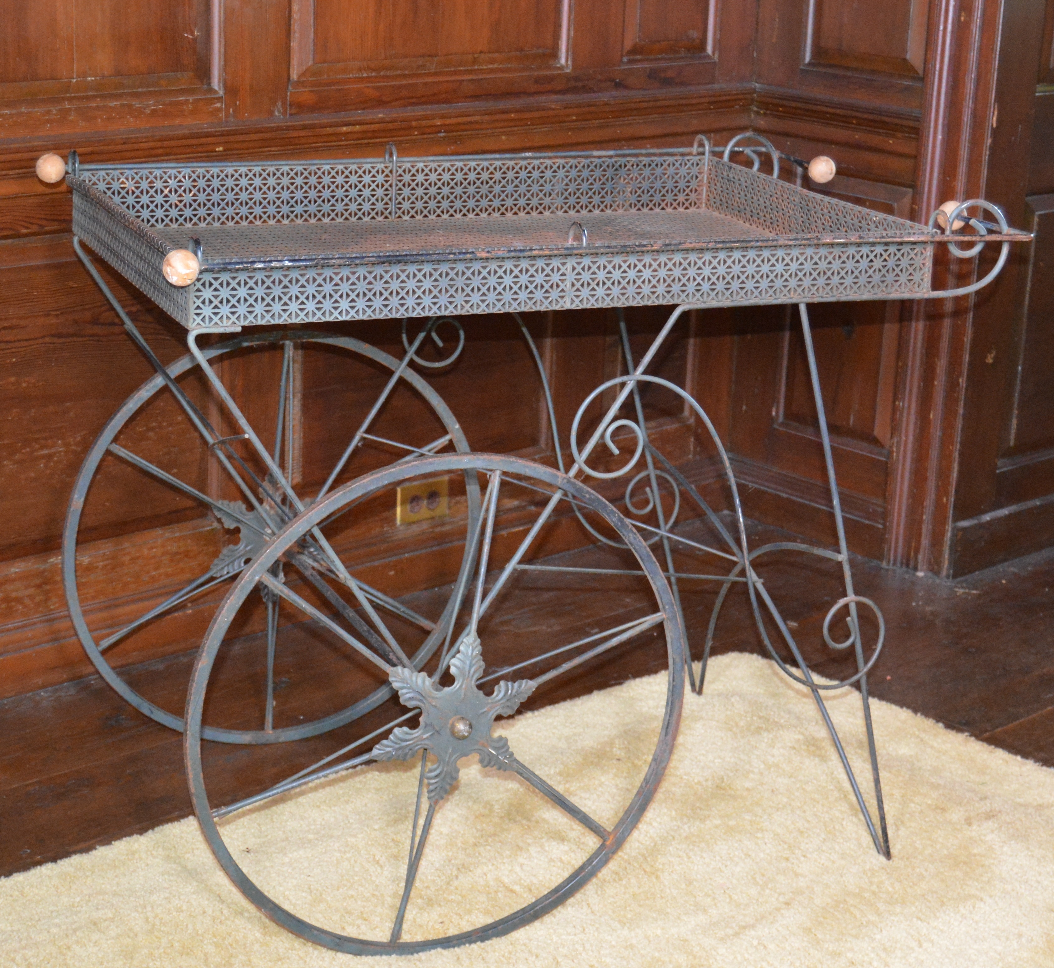 Metal Flower Cart