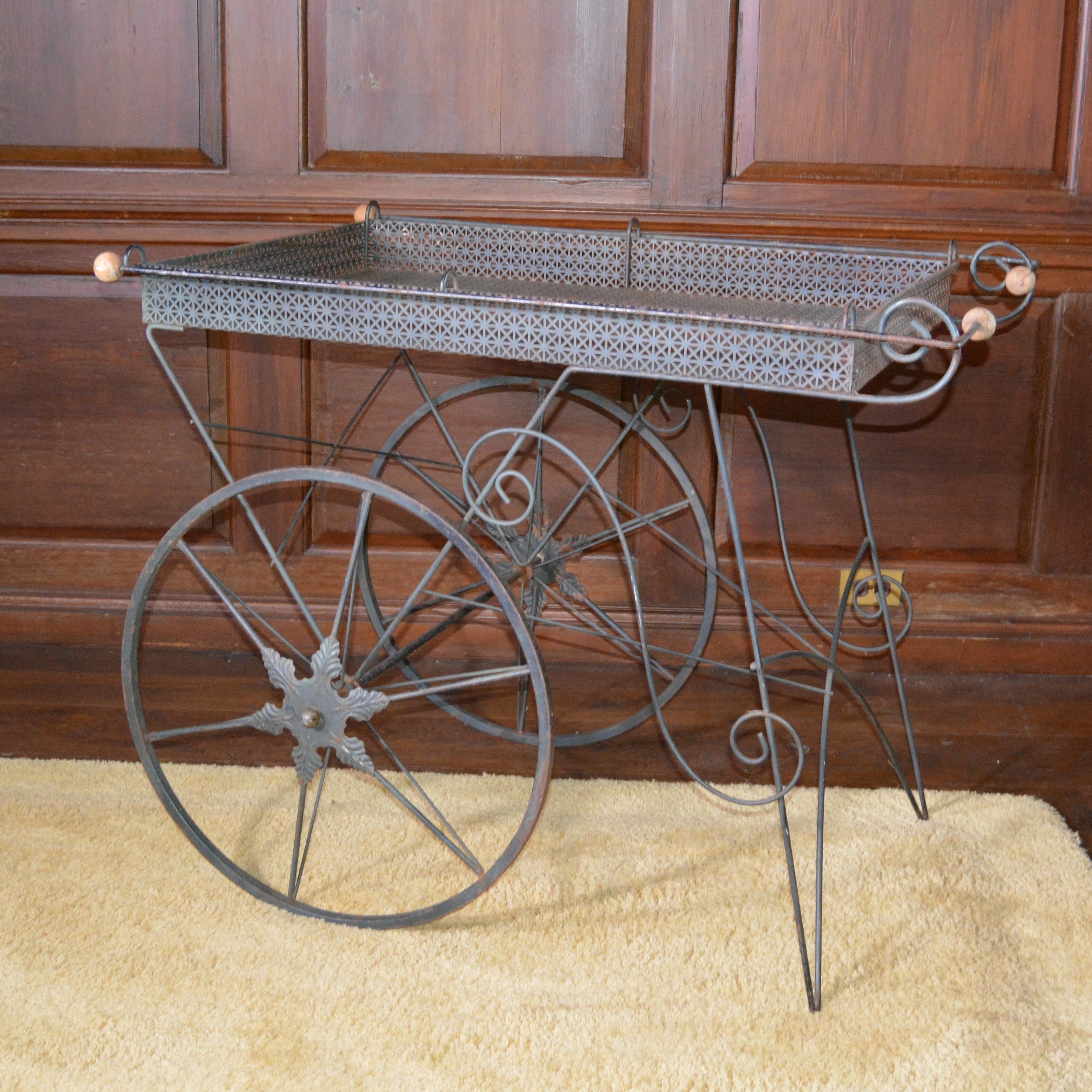 Metal Flower Cart