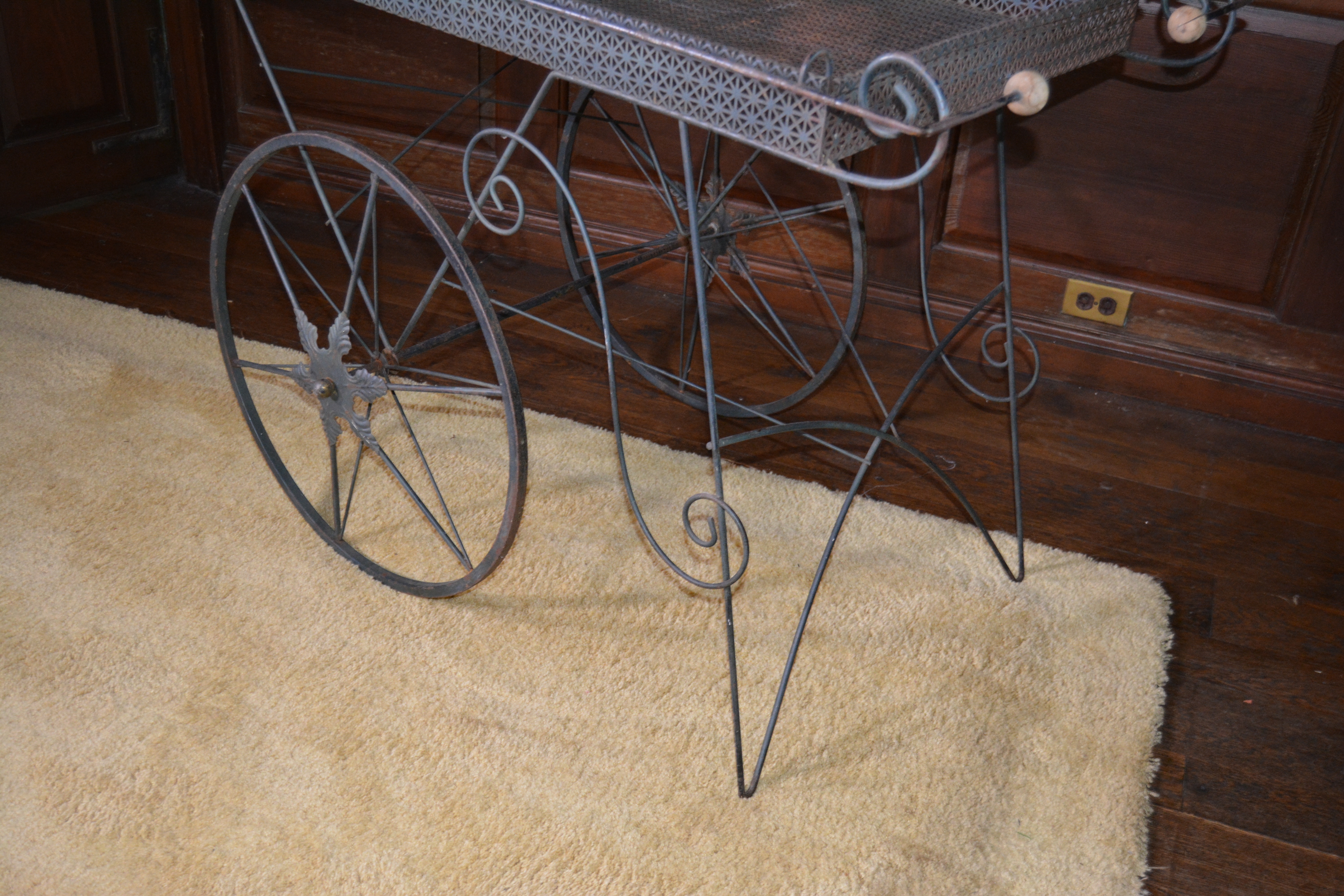 Metal Flower Cart