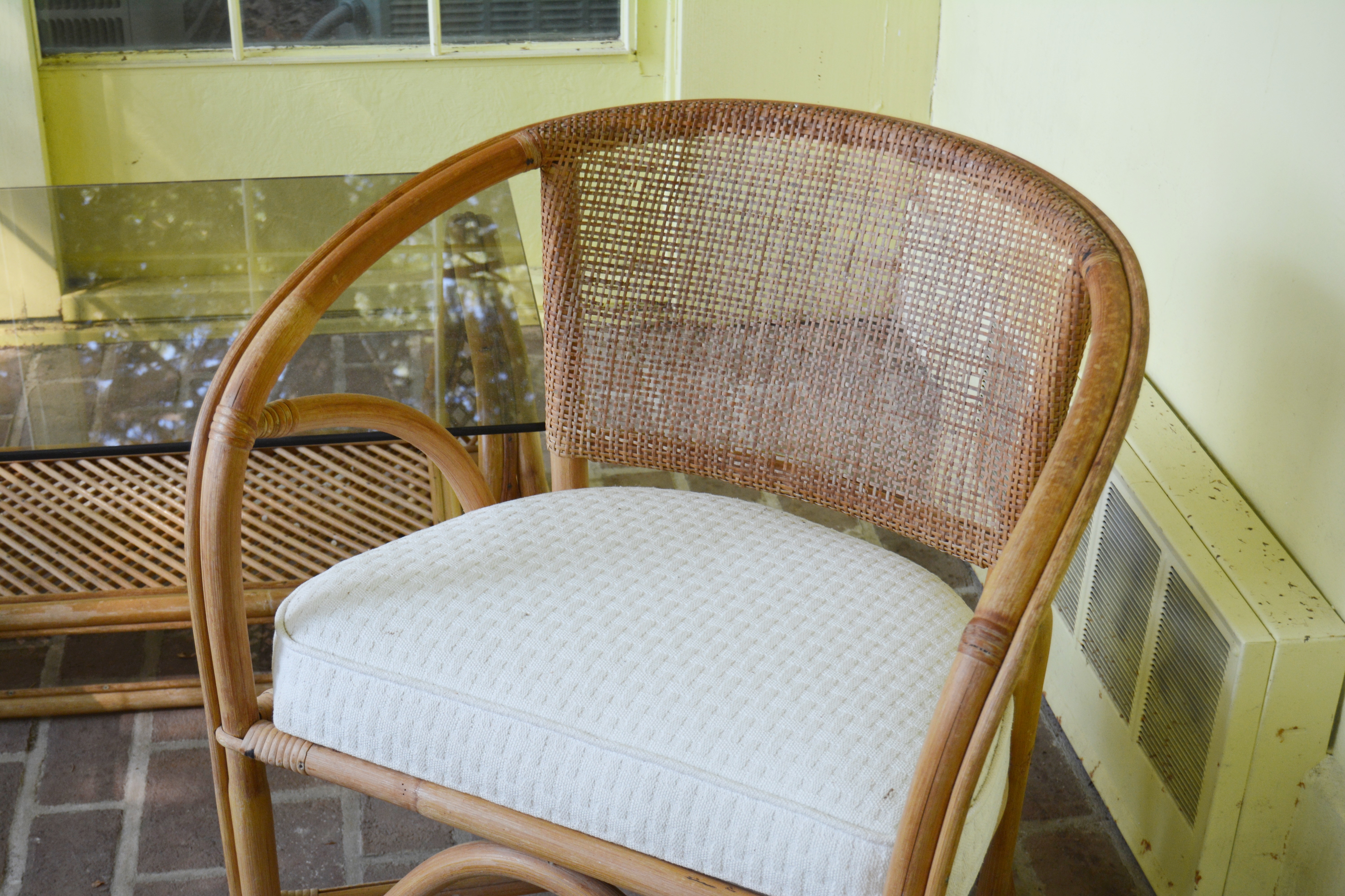 Deco Revival Armchairs and Smoky Glass Top Coffee Table, 20th Century