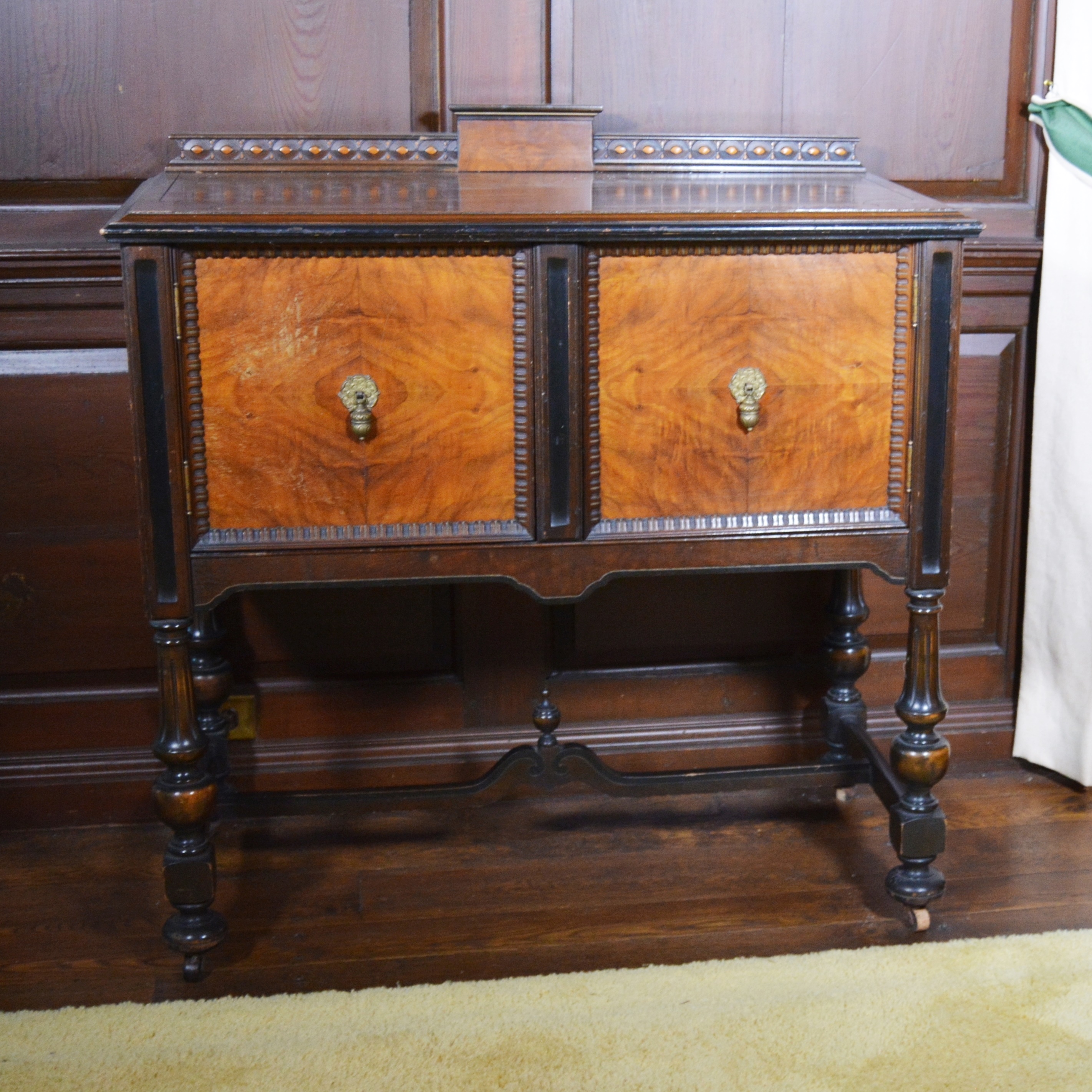 Jacobean Revival Style Walnut Sideboard, Early 20th Century