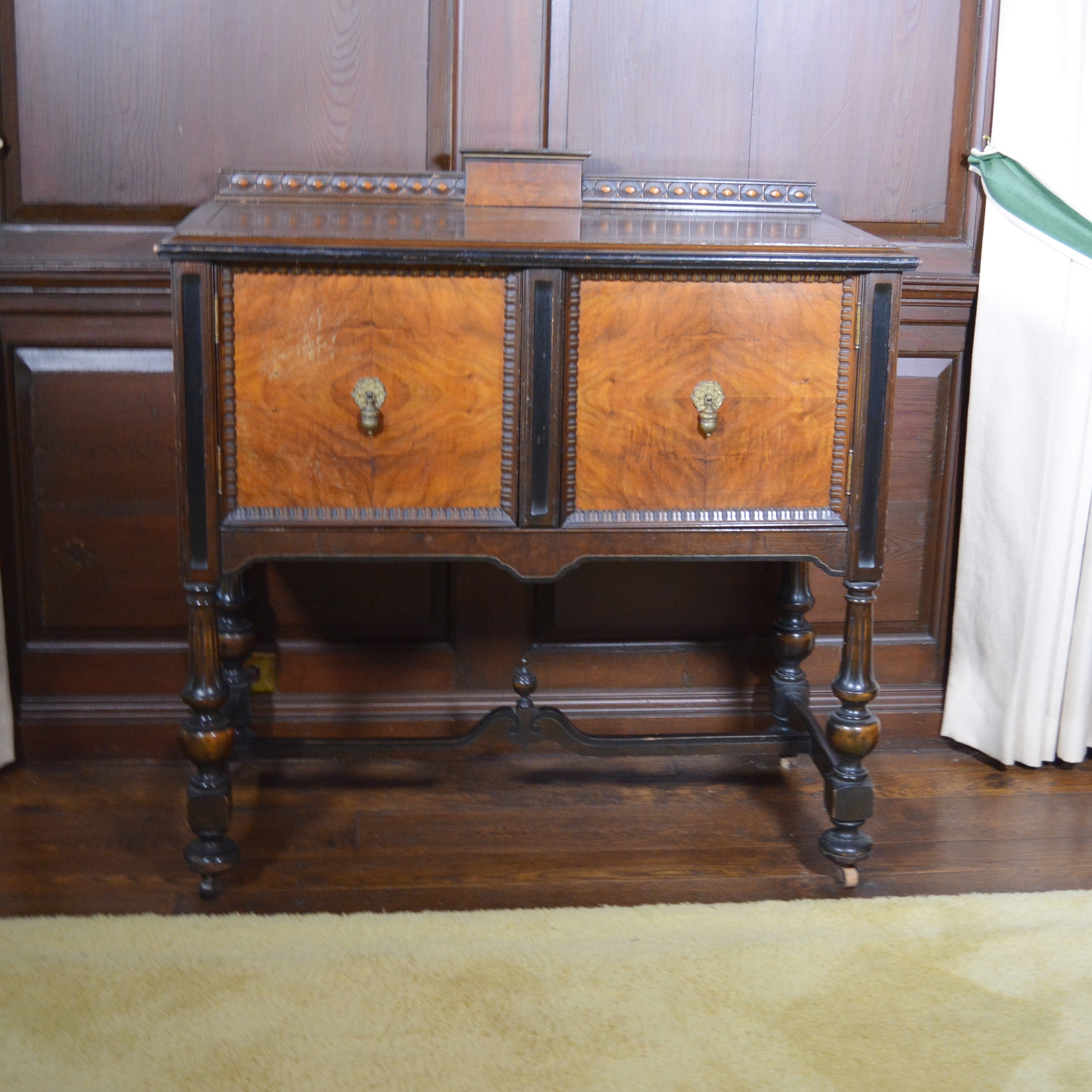 Jacobean Revival Style Walnut Sideboard, Early 20th Century