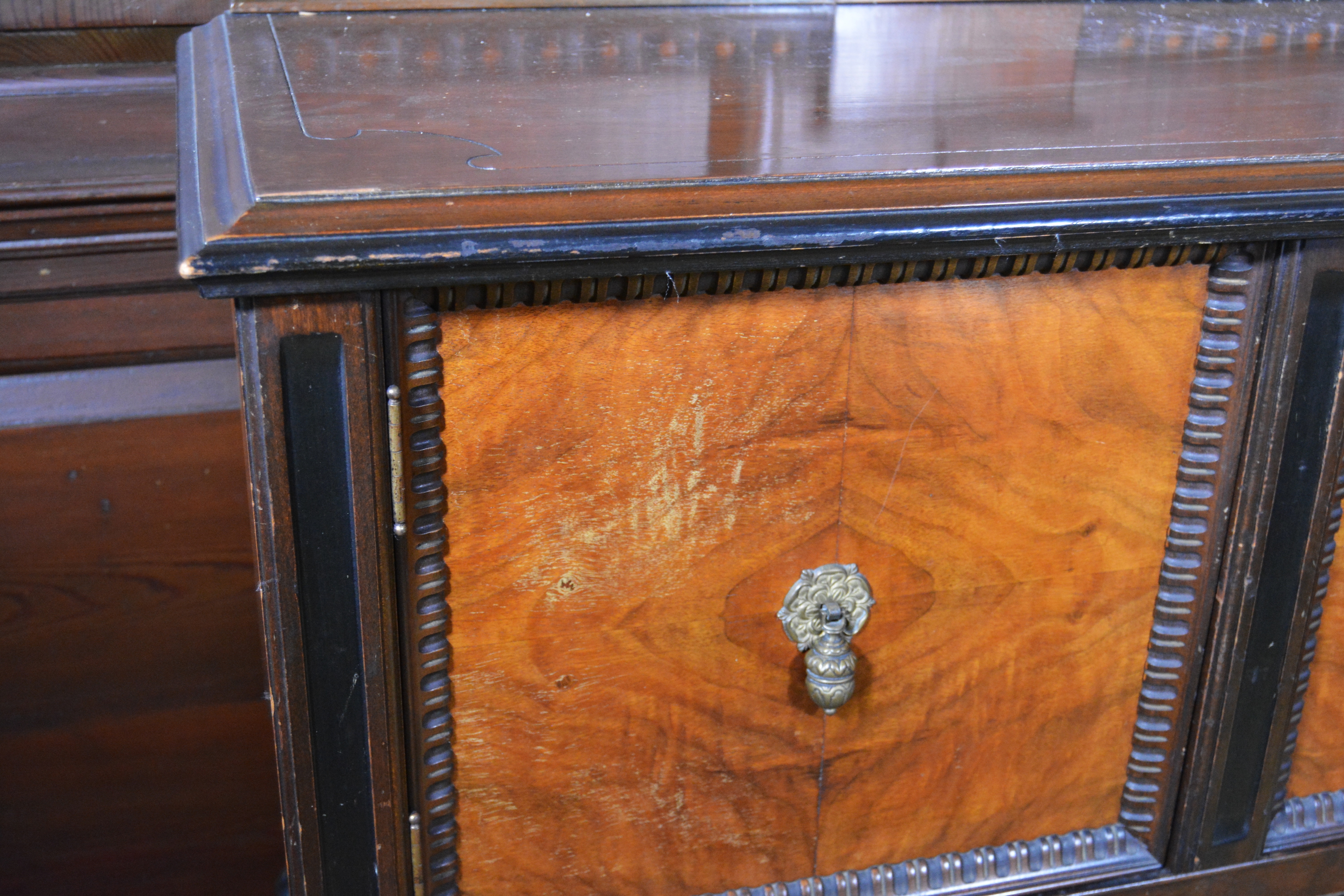 Jacobean Revival Style Walnut Sideboard, Early 20th Century