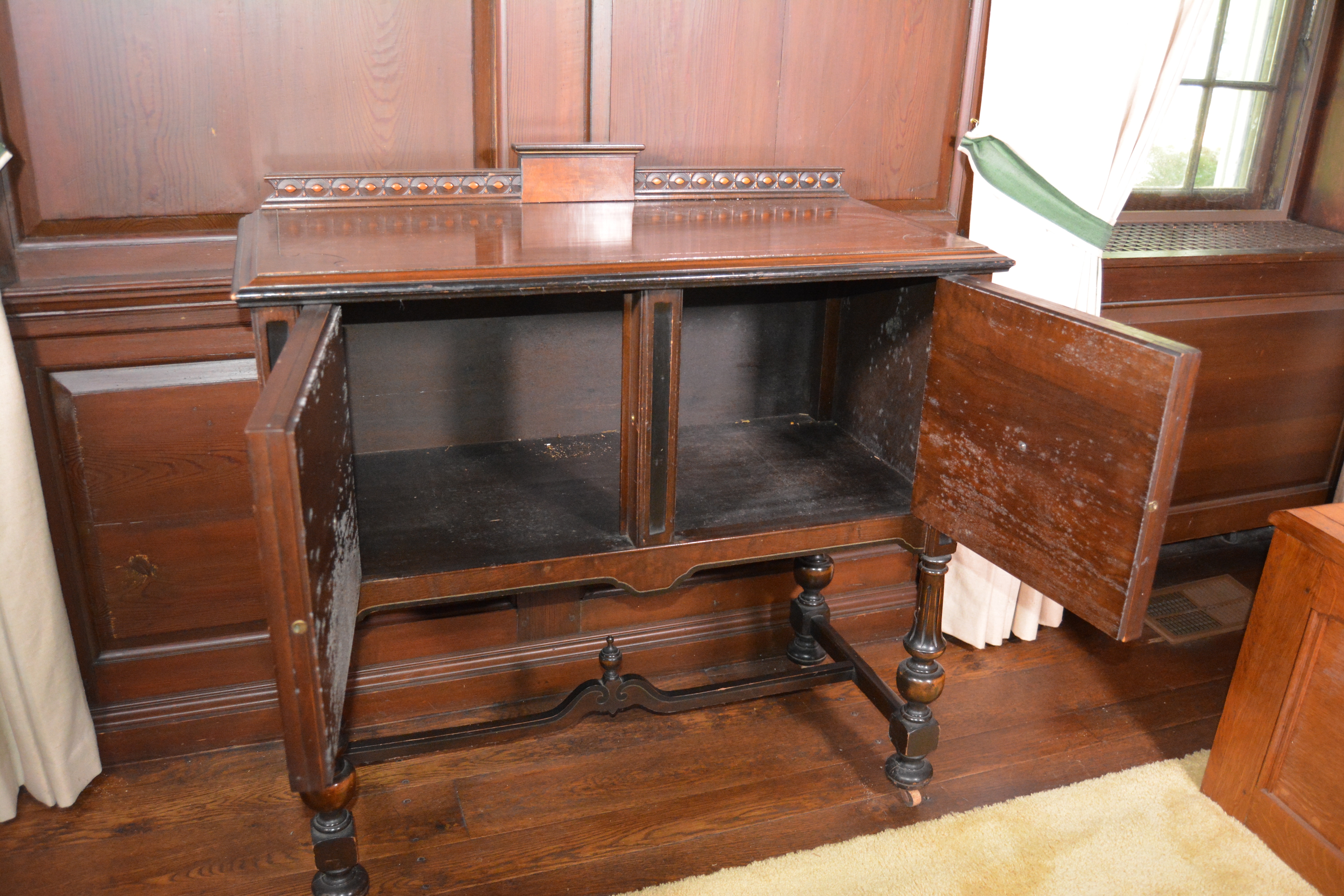 Jacobean Revival Style Walnut Sideboard, Early 20th Century