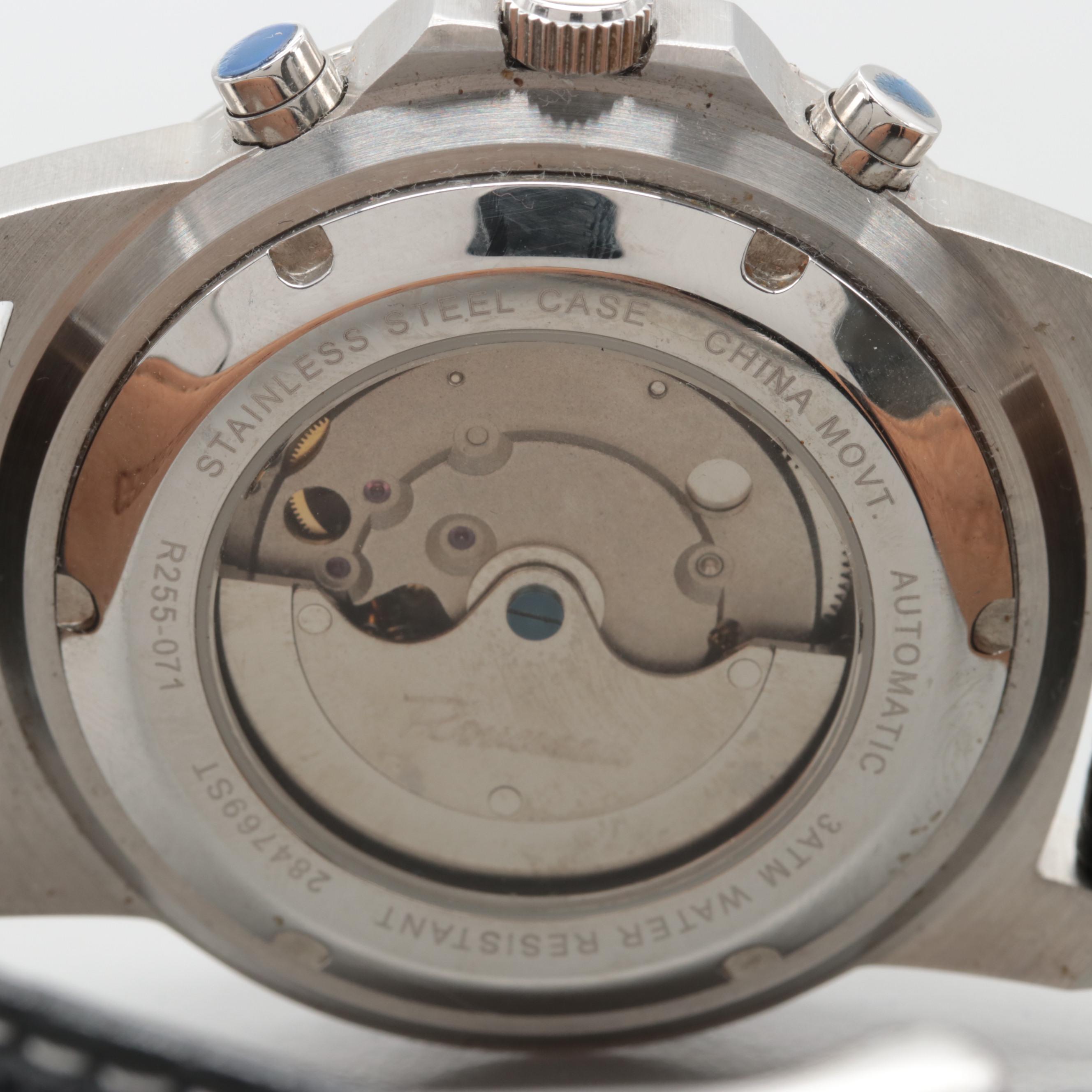 Rousseau Stainless Steel Automatic Calendar Watch