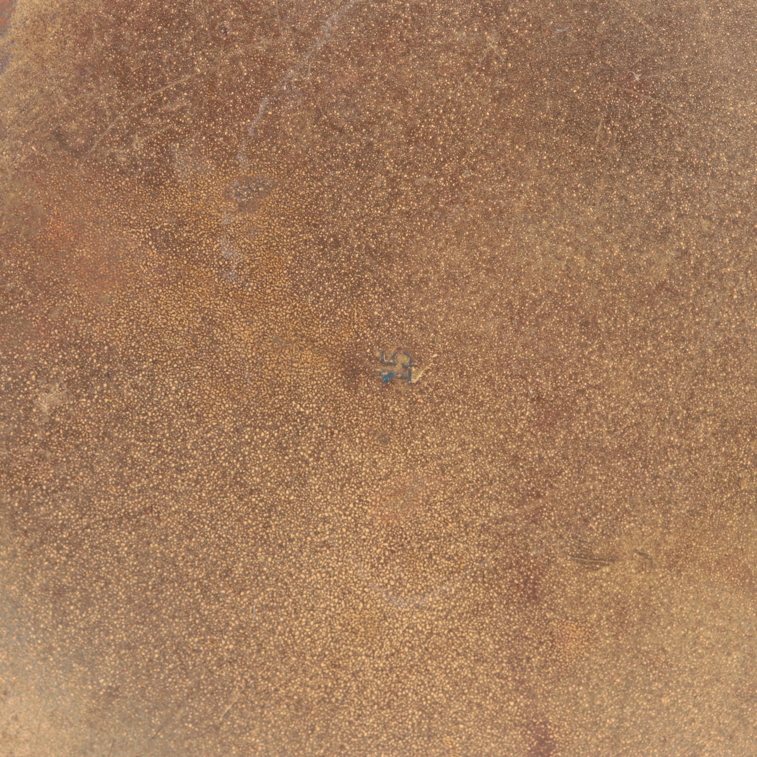 Antique Gold Tone Swiss Car Clock