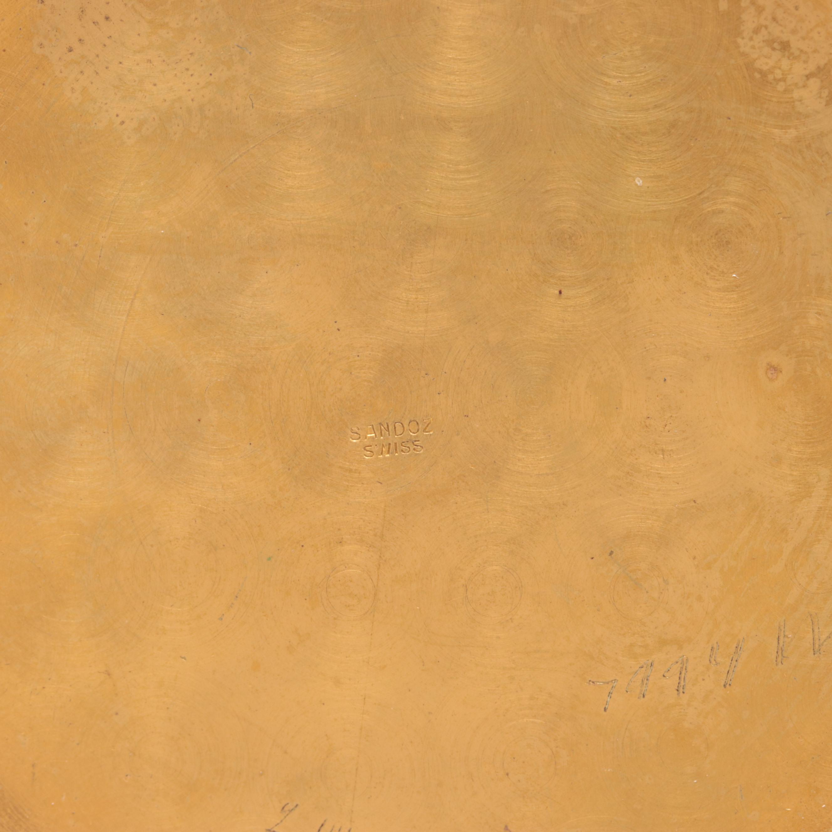 Antique Gold Tone Swiss Car Clock