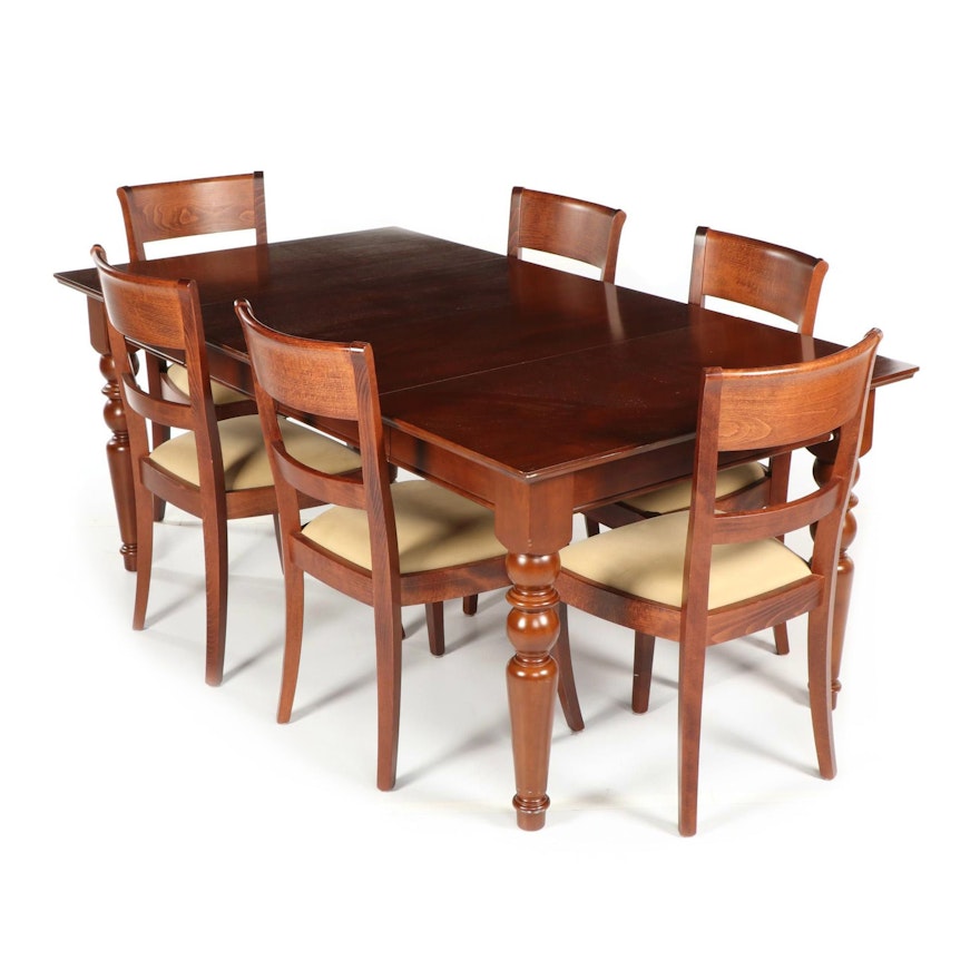 Contemporary Dining Table with Chairs by Pottery Barn