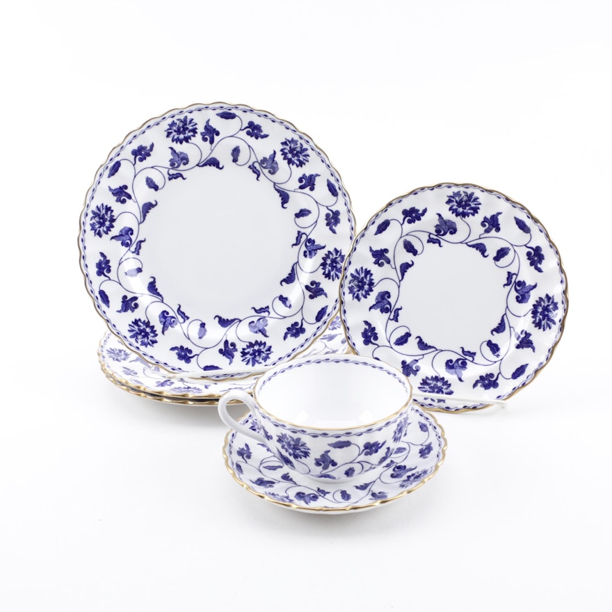 Spode "Blue Colonel" Bone China Plates and Teacup